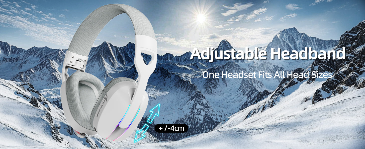 ATTACK SHARK L90 Opvouwbare RGB Ultra-Lichte Tri-Modus Gaming Headset
