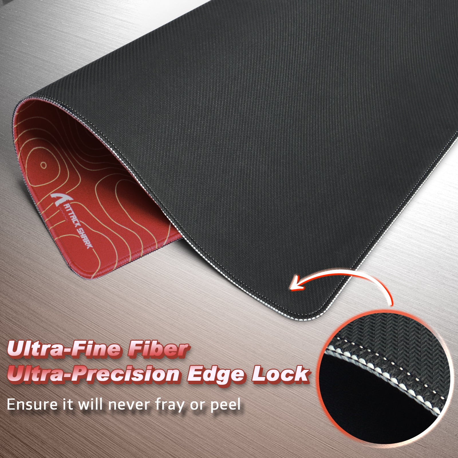 ATTACK SHARK CM02 eSport Gaming Muismat (450x400x4 MM)