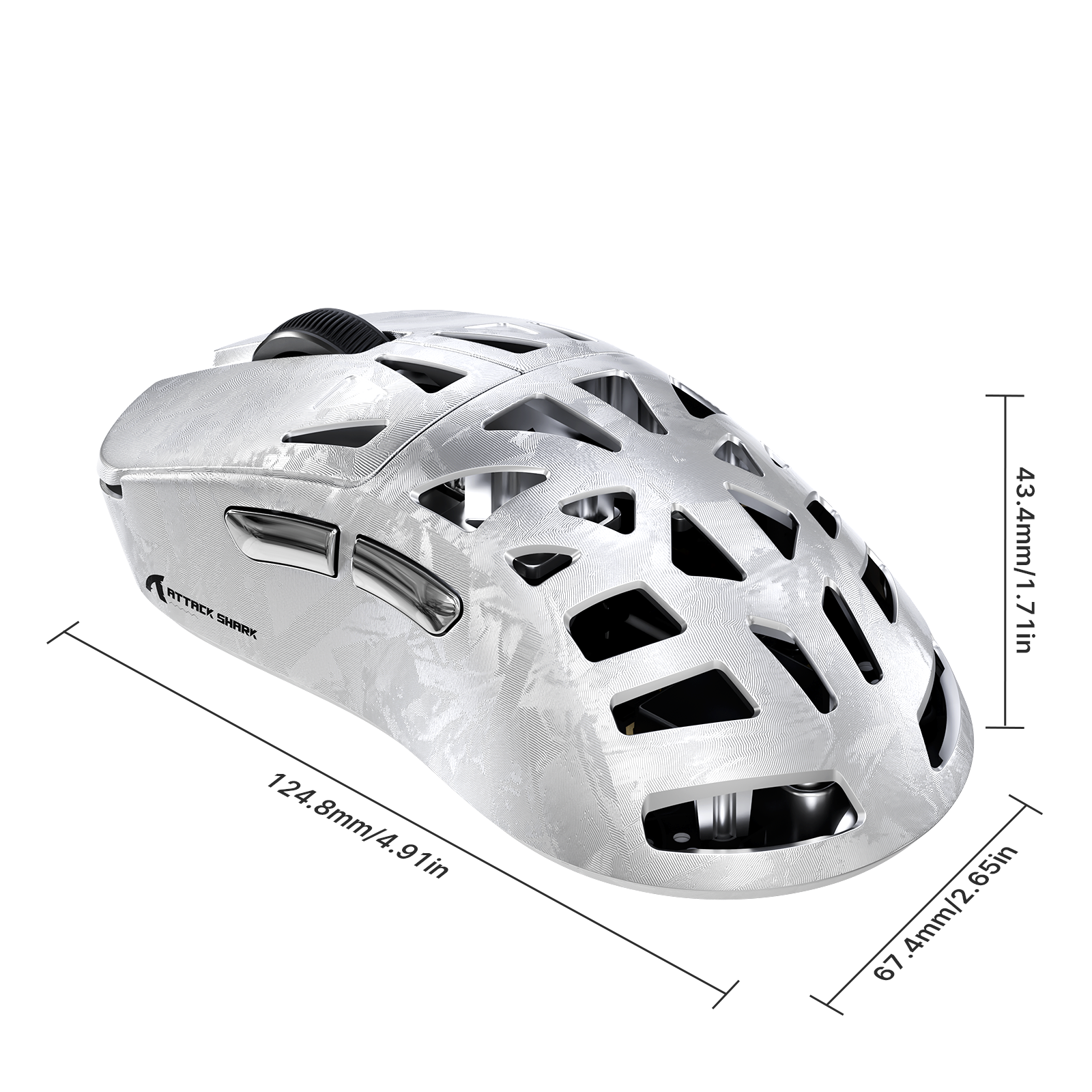 ATTACK SHARK RS6 ULTRA Carbon Fiber Draadloze PAW3955MAX Gaming Muis