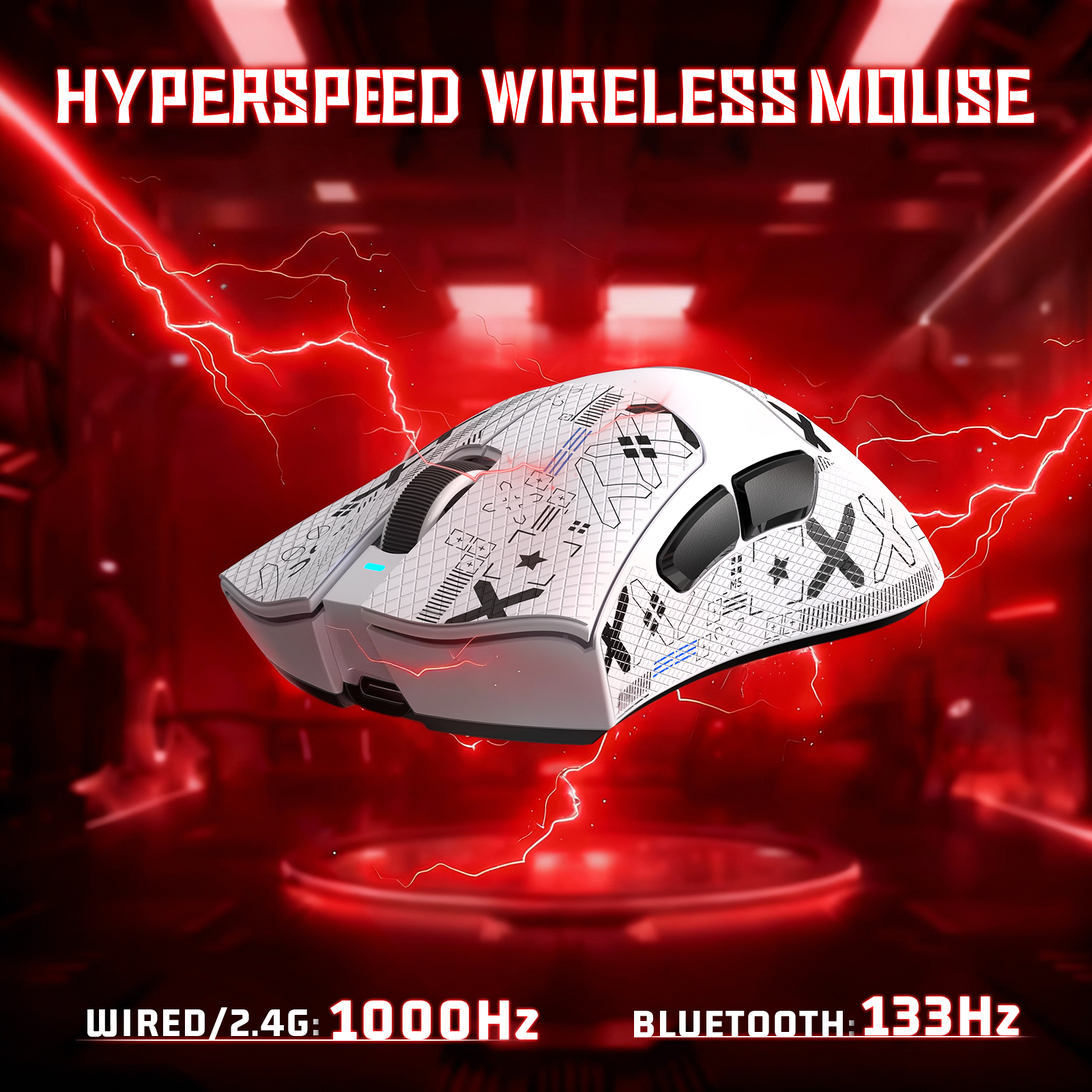 ATTACK SHARK V3 Ultra-Lichte Driemodi Gaming Muis