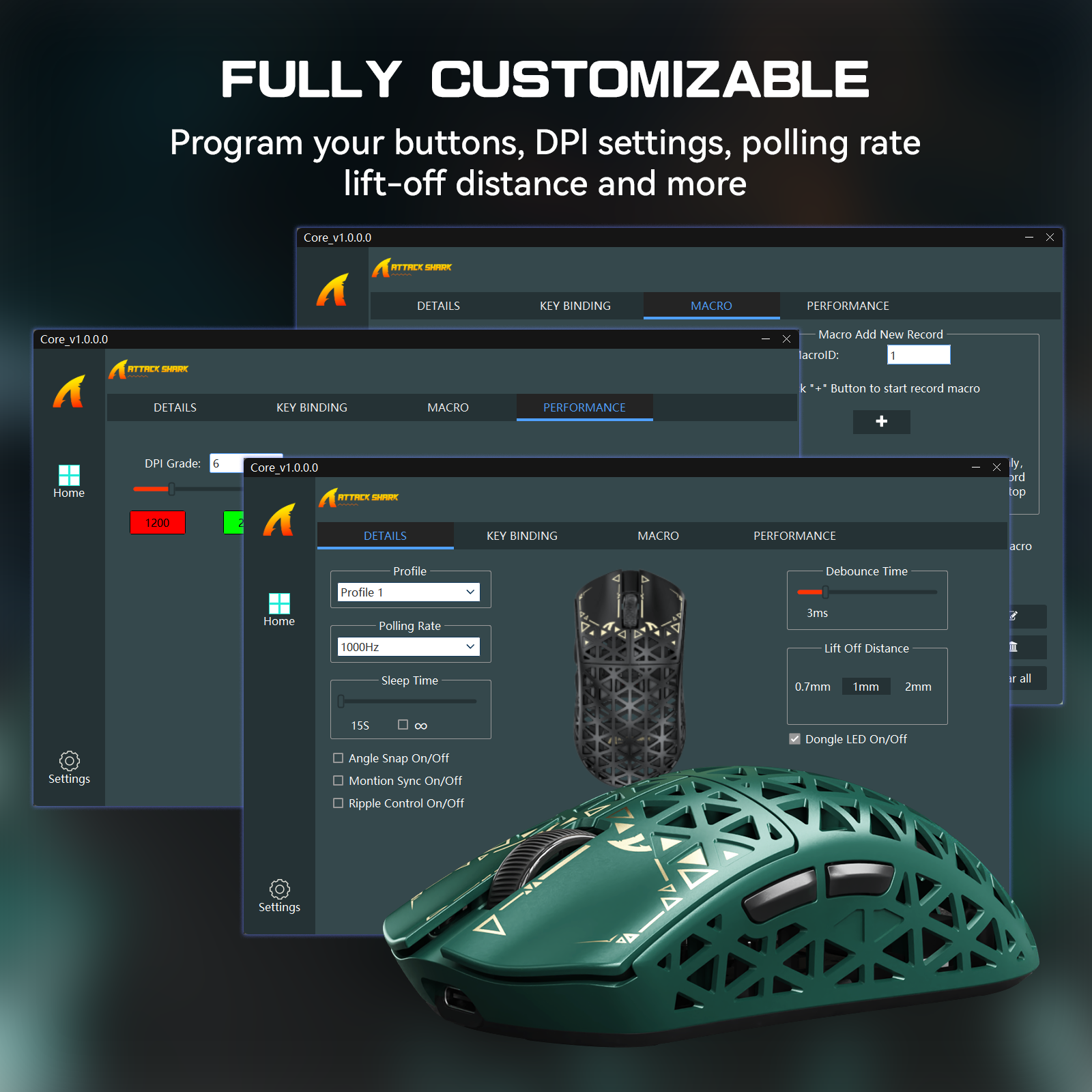 ATTACK SHARK R5 ULTRA Carbon Fiber Draadloze 8K PAW3950MAX Gaming Muis