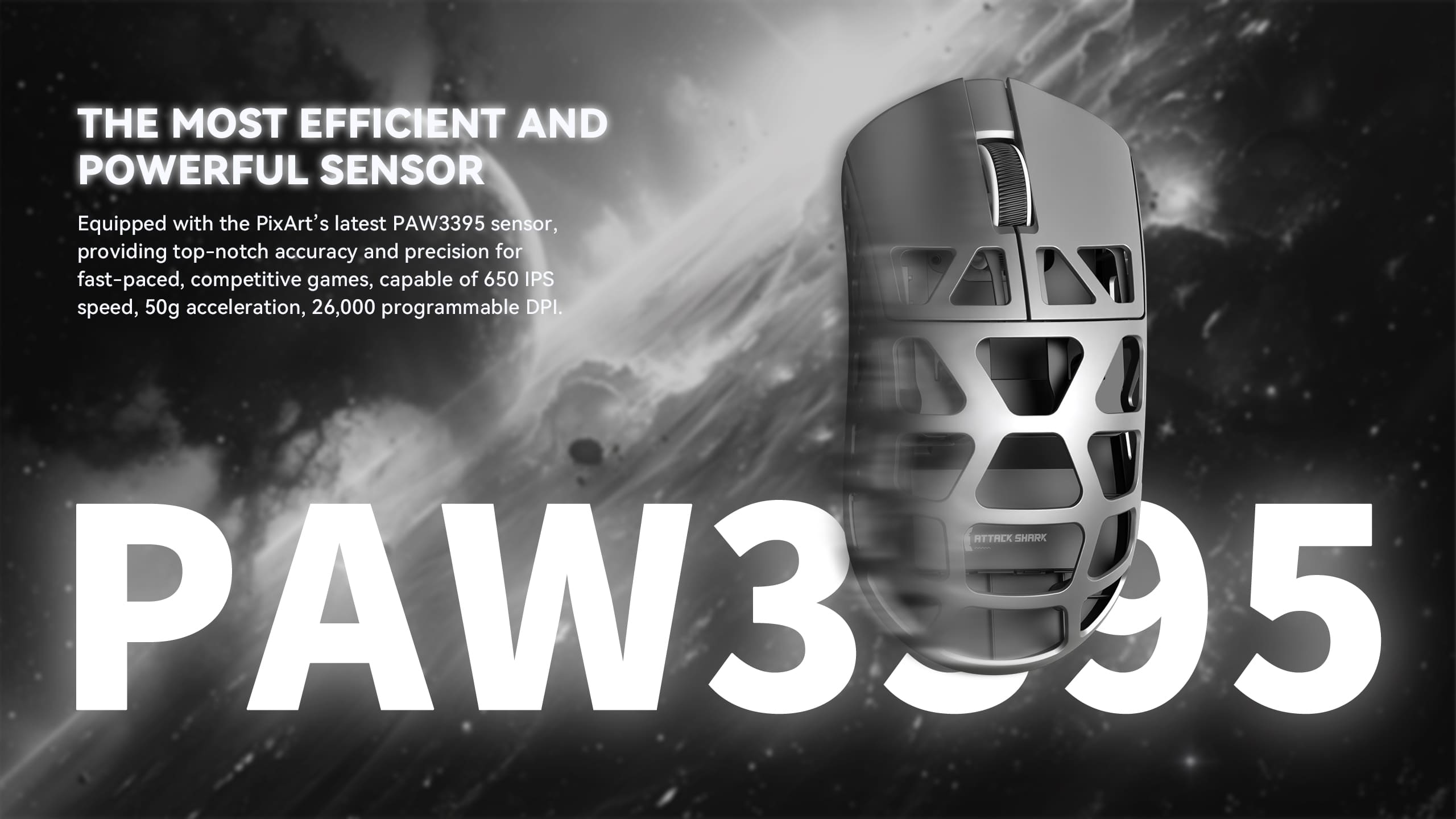 ATTACK SHARK R3 Magnesiumlegering Gaming Muis 8K
