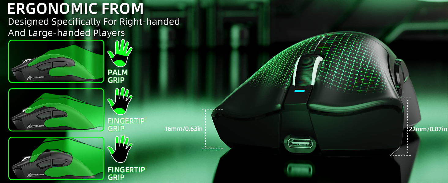 ATTACK SHARK V3 Ultra-Lichte Driemodi Gaming Muis