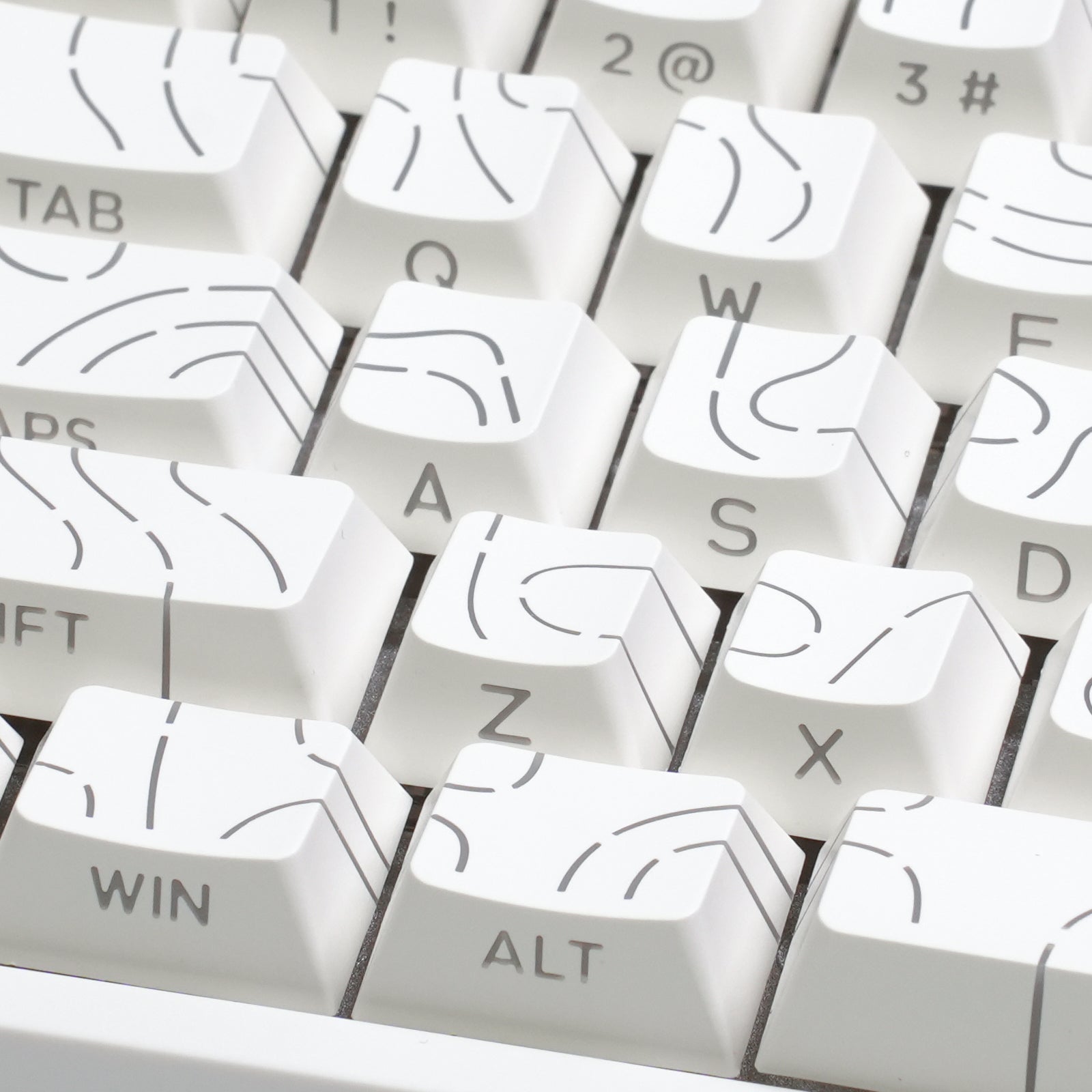 ATTACK SHARK SK06 135 toetsen, doorschijnende keycaps, ANSI/ISO