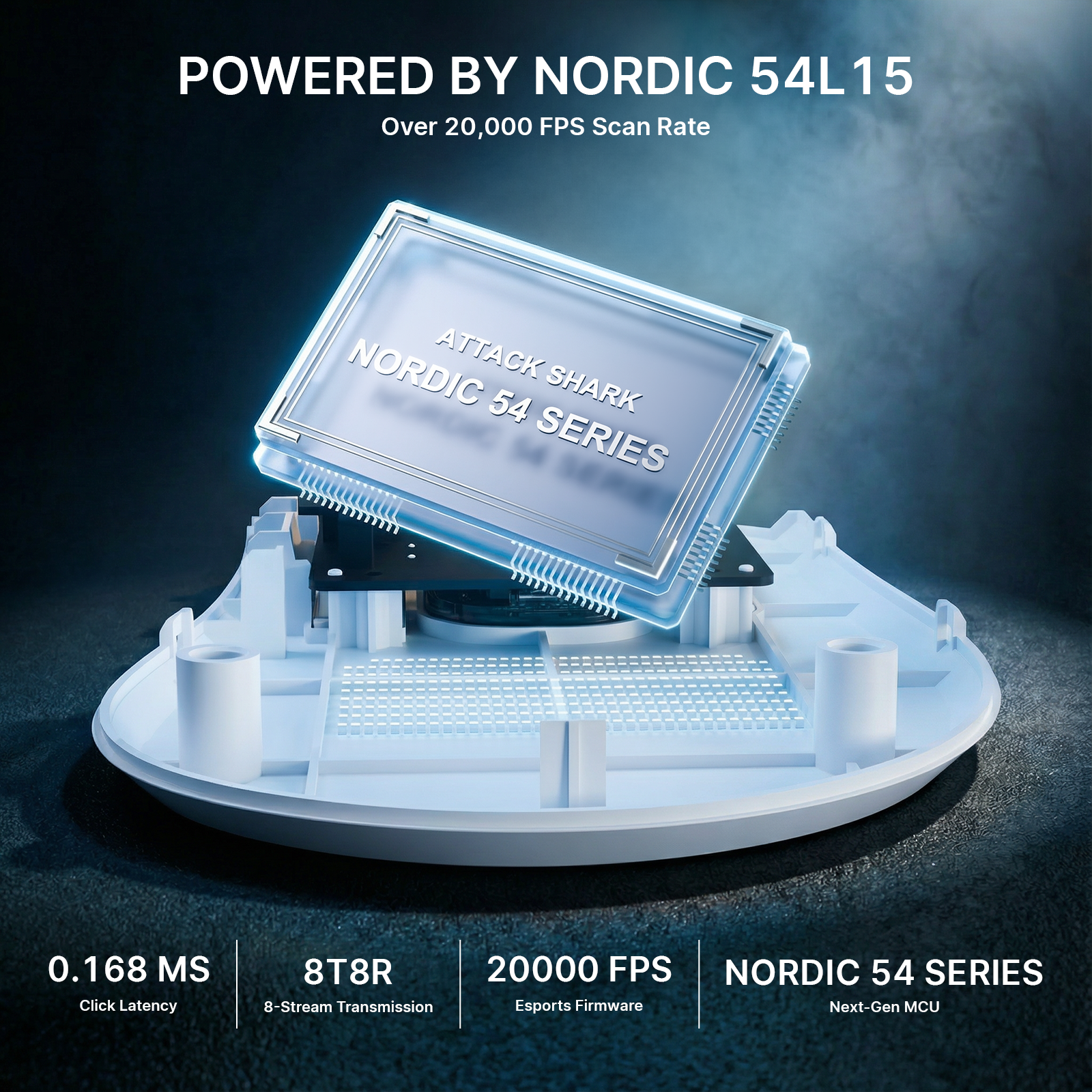 ATTACK SHARK V8 Ultra-Lichte Ergonomische Draadloze Gaming Muis