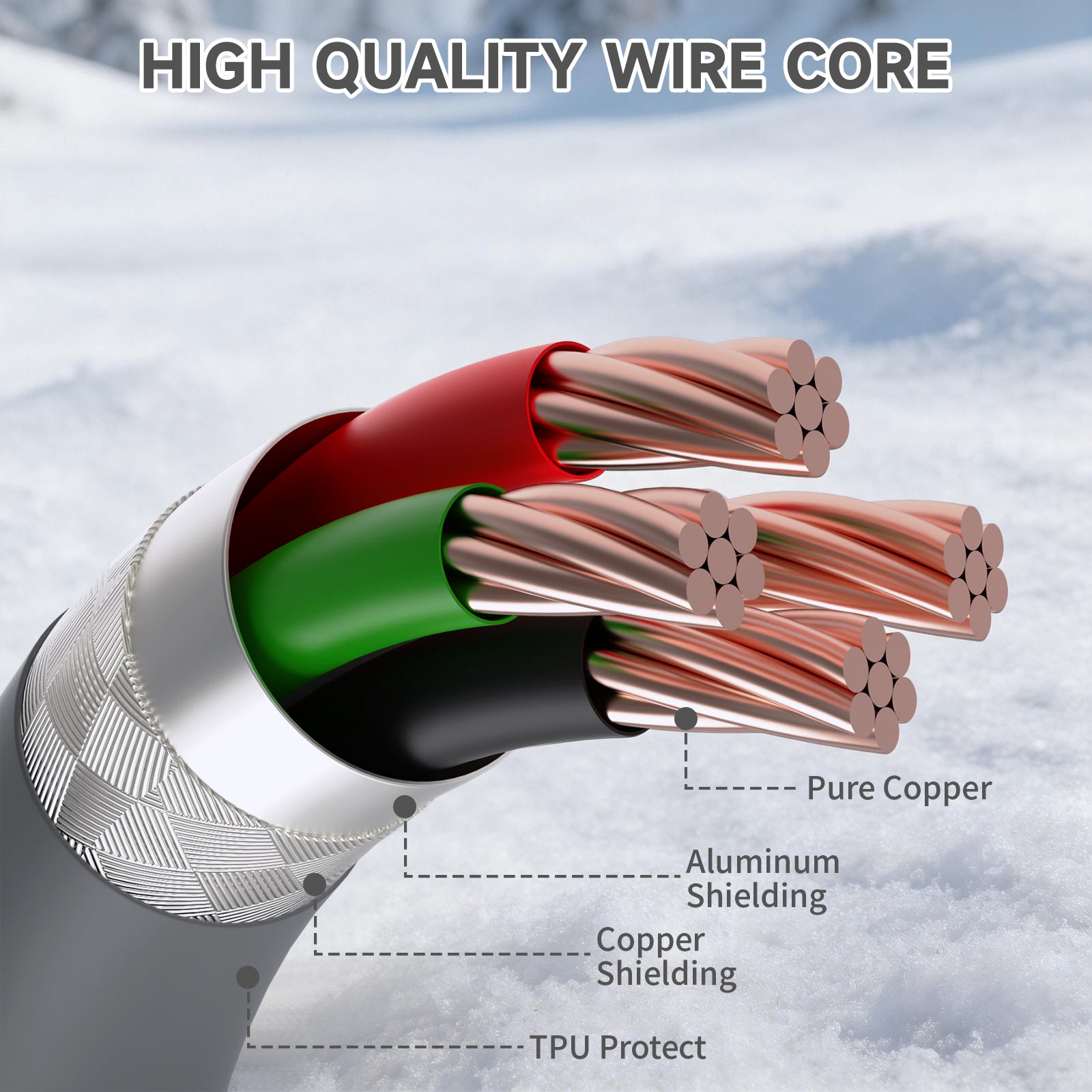 ATTACK SHARK C08 2-in-1 aangepaste luchtvaartkabel voor 8kHz magnetische toetsenborden