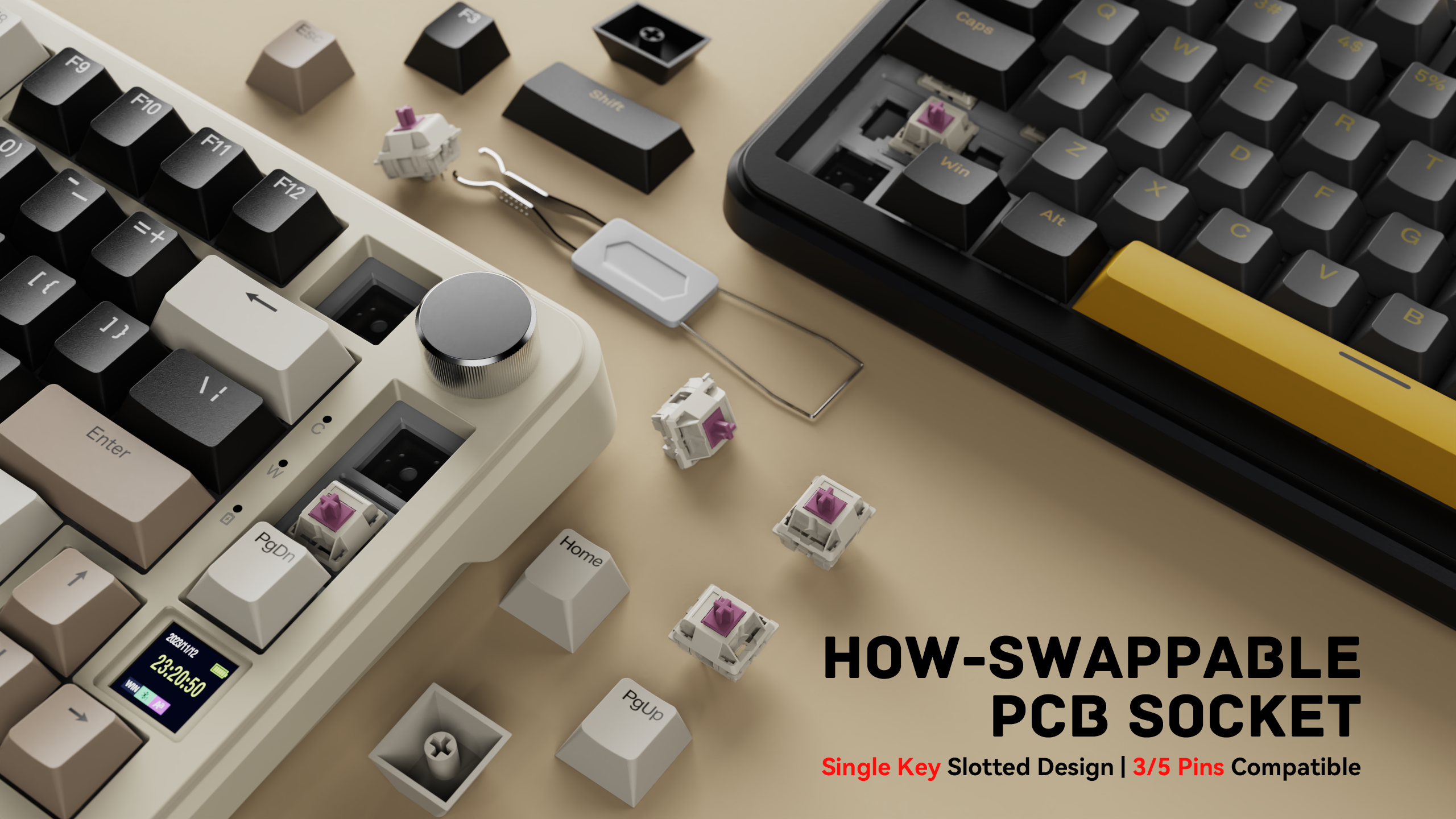 ATTACK SHARK X85PRO Tri-mode Gasket Mechanical Keyboard