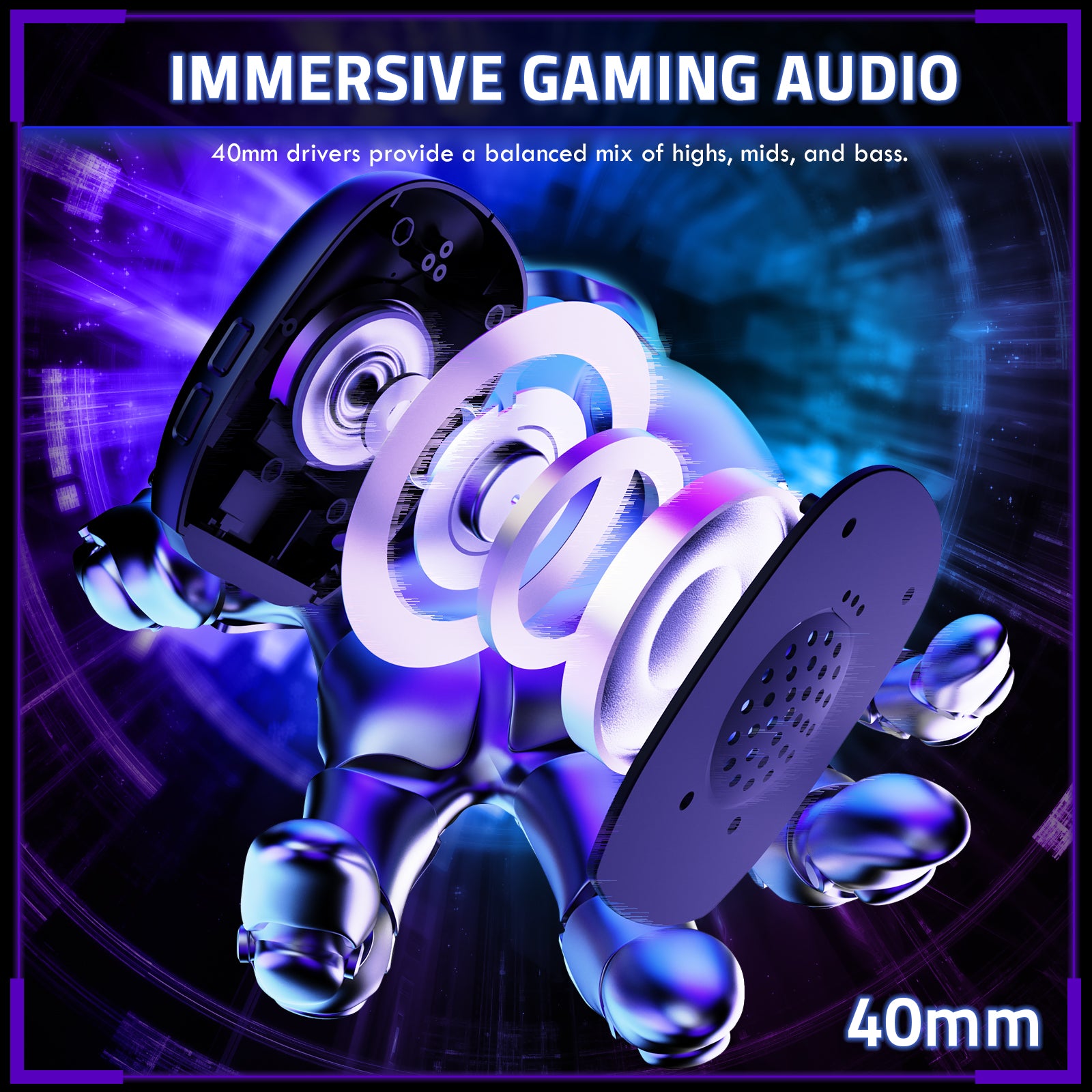 ATTACK SHARK L80PRO Draadloze Gaming Headset