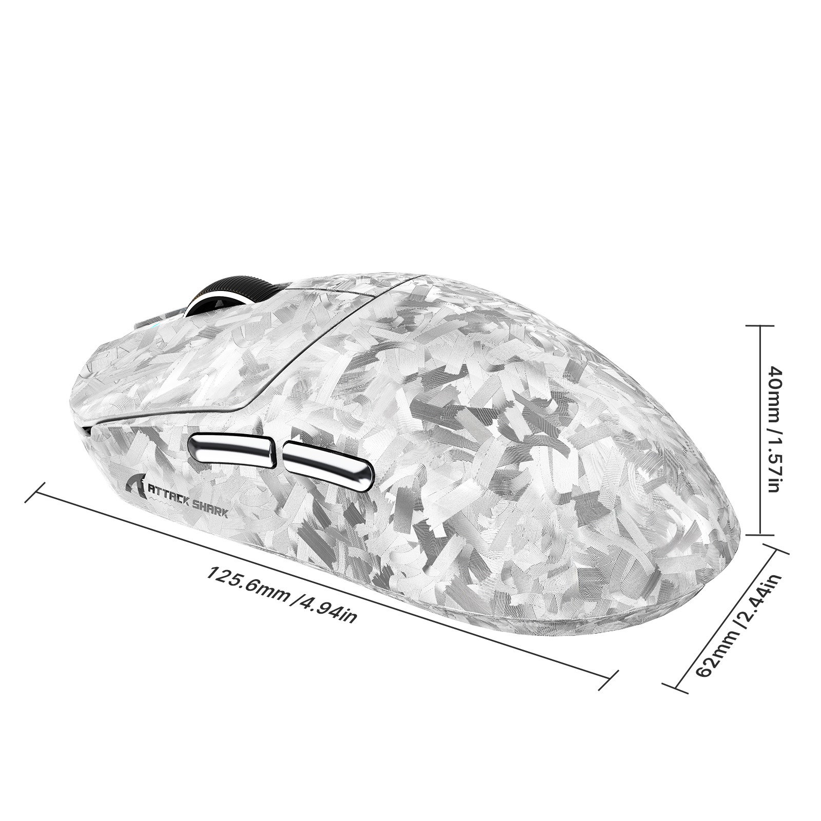 ATTACK SHARK RS3 ULTRA Carbon Fiber Draadloze PAW3955MAX Gaming Muis