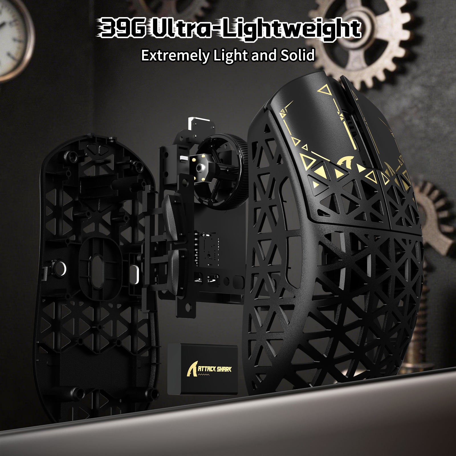 ATTACK SHARK R68 HE & R5 ULTRA Carbon Fiber Gaming Bundel met C01 ULTRA Opgerolde Kabel