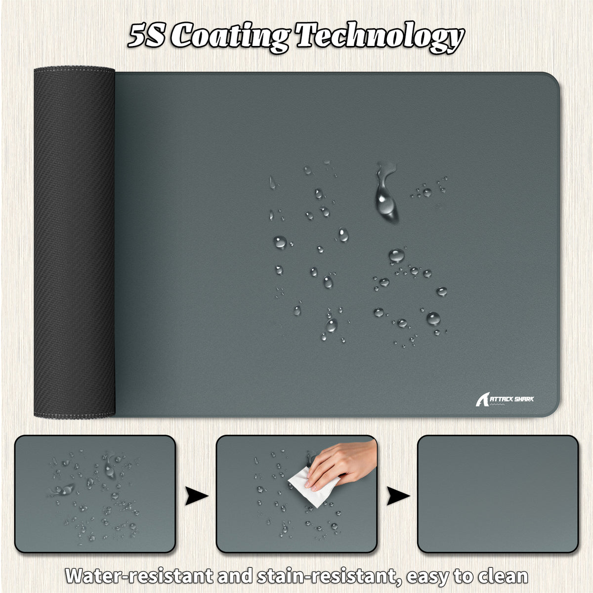 ATTACK SHARK CM02PRO eSport Gaming Muismat (900x400x4 MM)