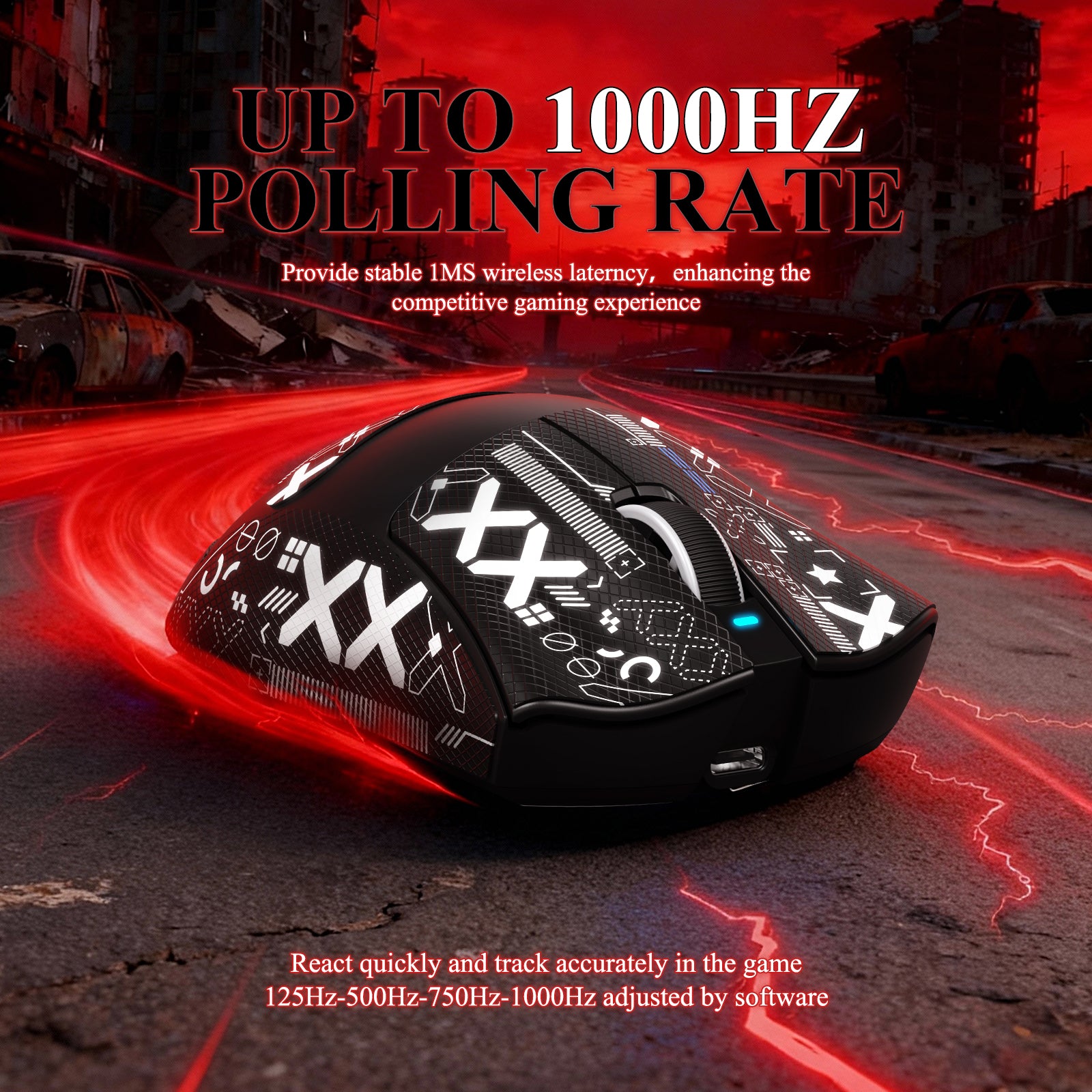 ATTACK SHARK V3PRO Ultra-Lichte Driemodi Gaming Muis met Oplaaddock