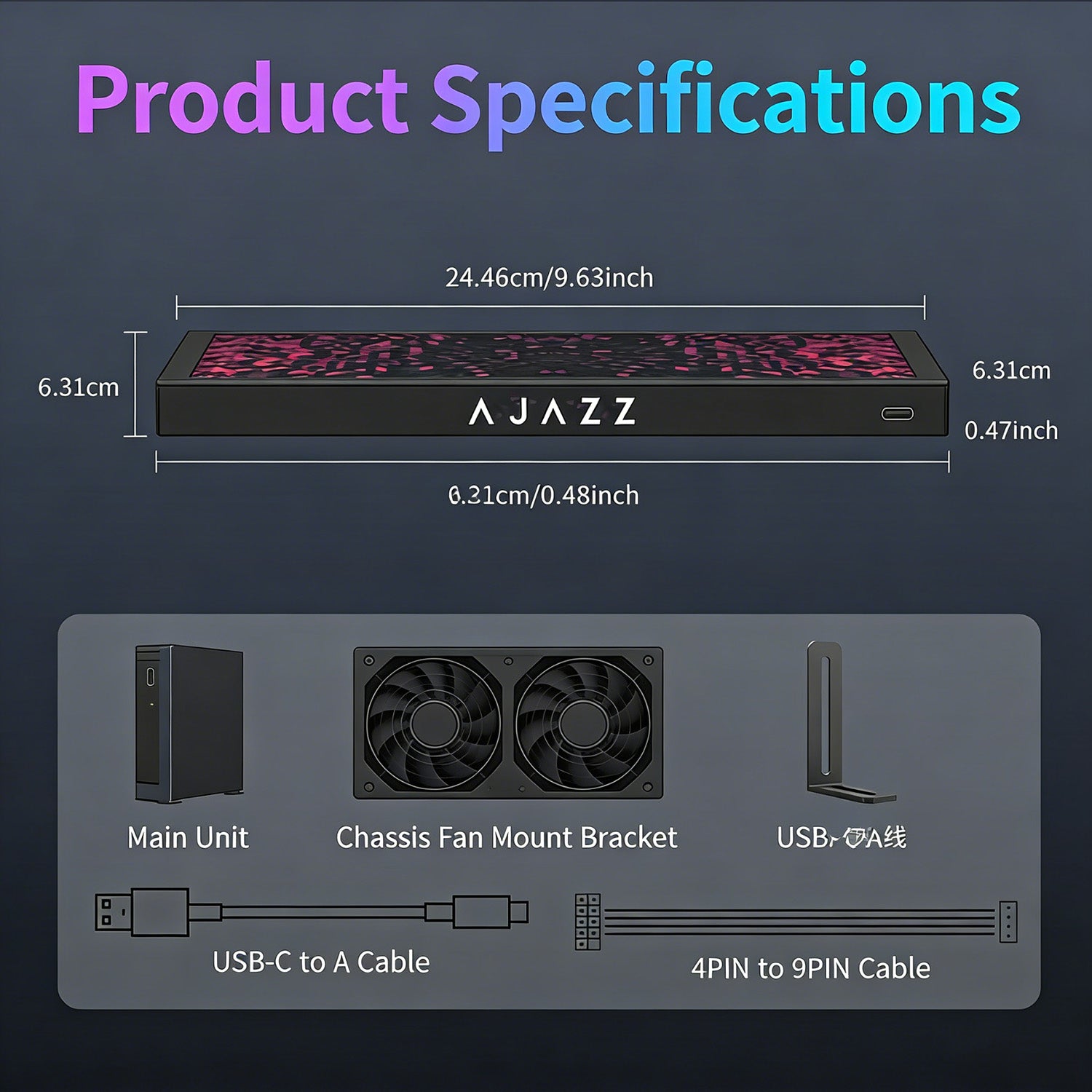 ATTACK SHARK x AJAZZ 9,2-inch IPS LCD Monitor