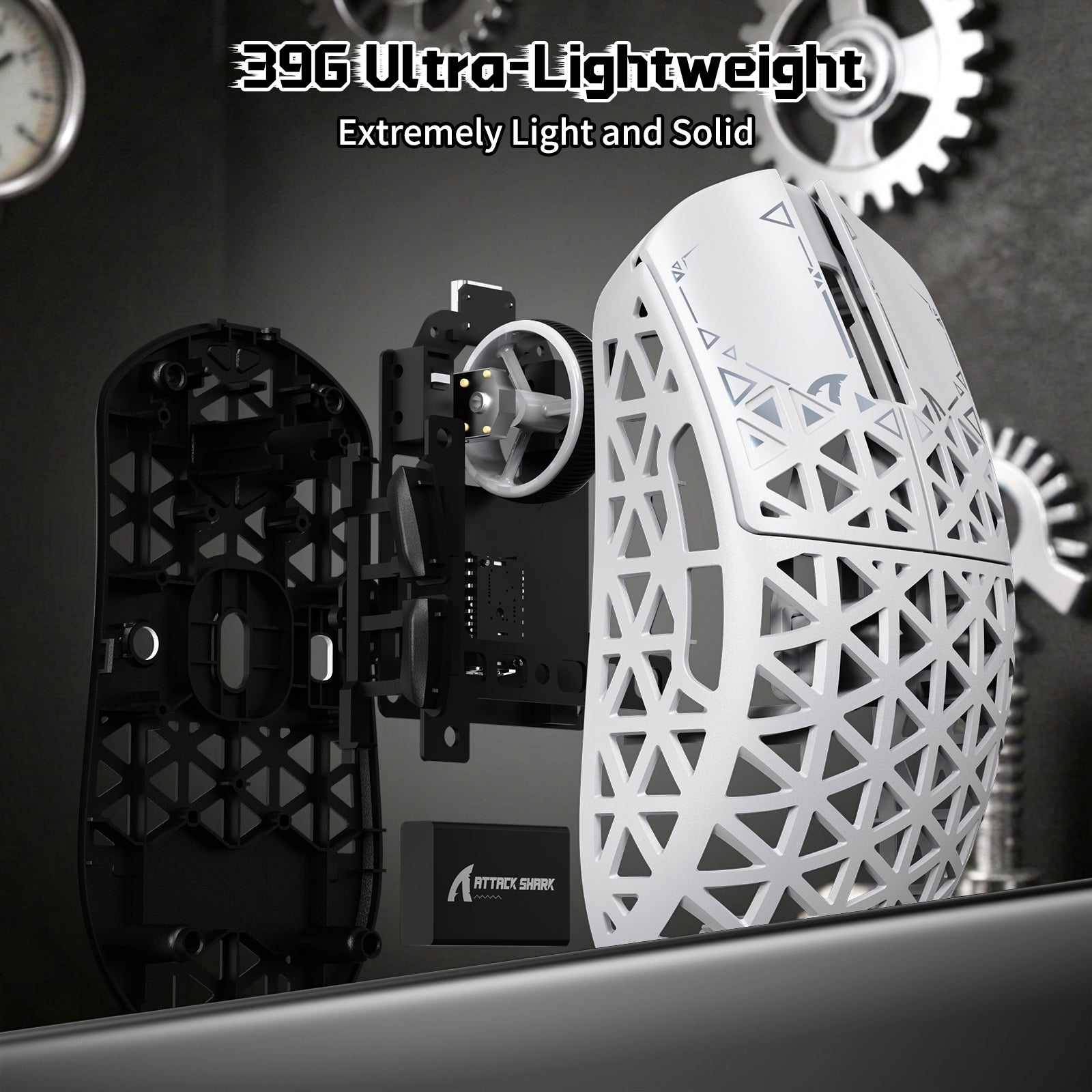 ATTACK SHARK R68 HE & R5 ULTRA Carbon Fiber Gaming Bundel met C01 ULTRA Opgerolde Kabel