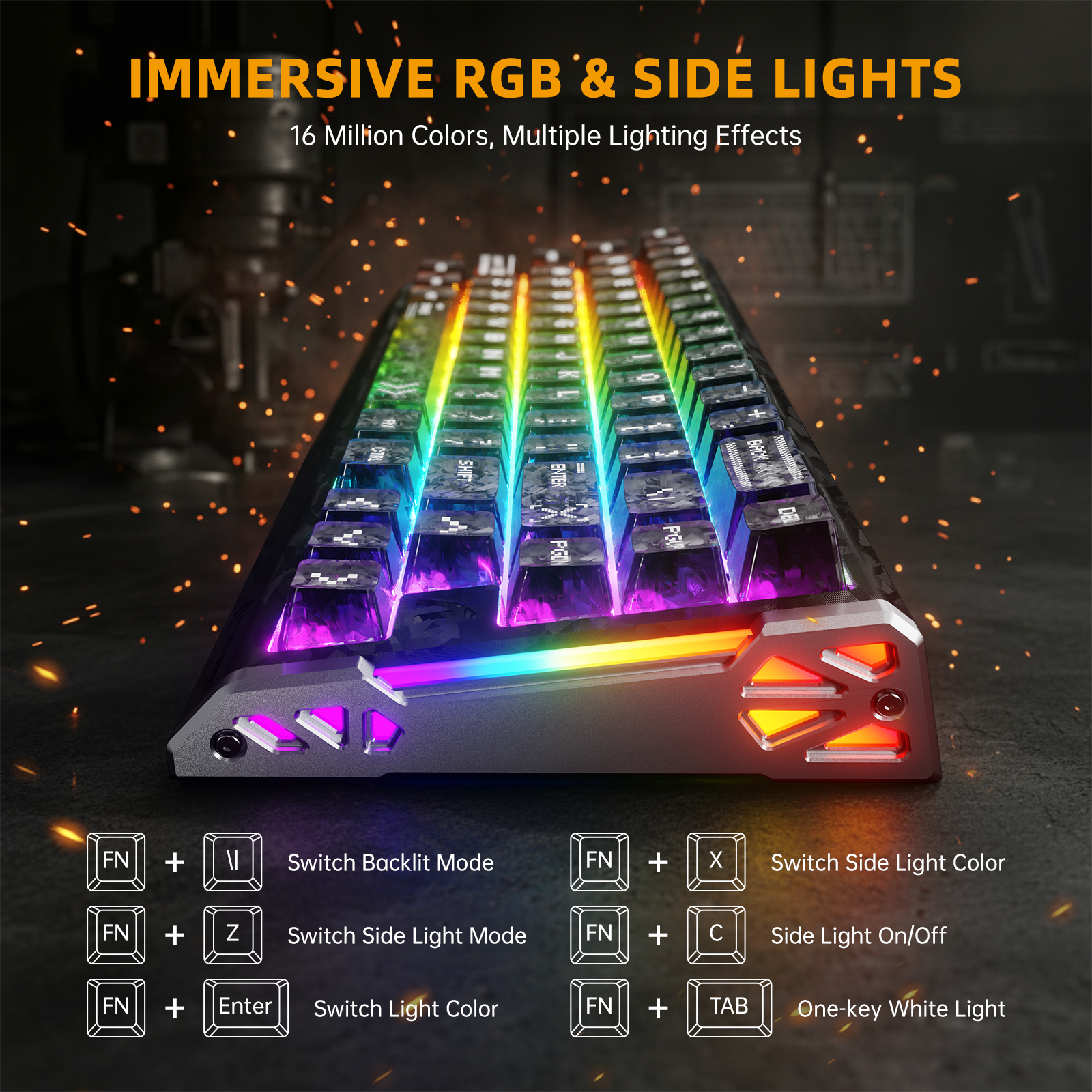 ATTACK SHARK R68 HE & R11 ULTRA Carbon Fiber Gaming Bundel Met C01 ULTRA Opgerolde Kabel