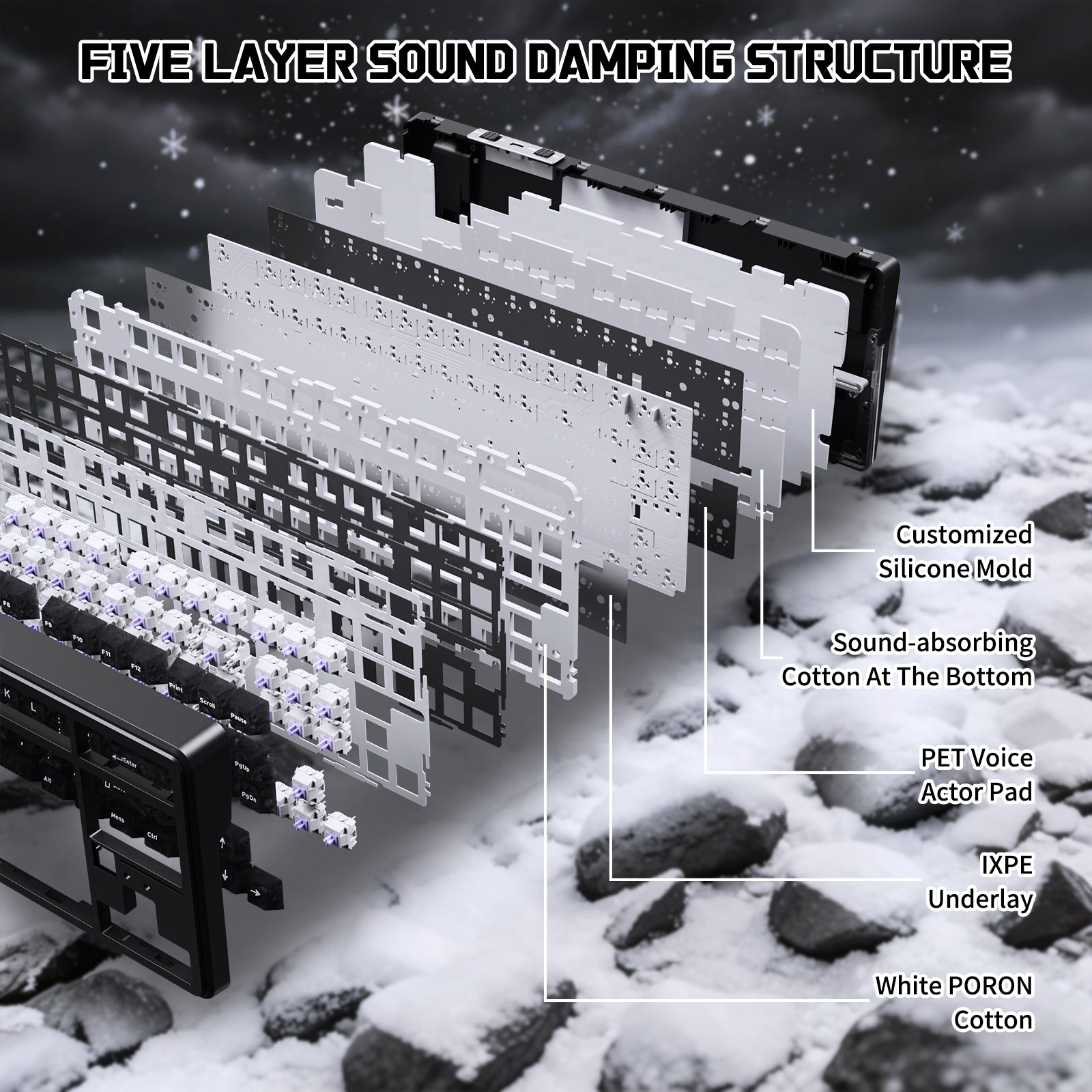 ATTACK SHARK X87 ULTRA Draadloos Mechanisch Toetsenbord Met 8K Draadloze Ontvanger