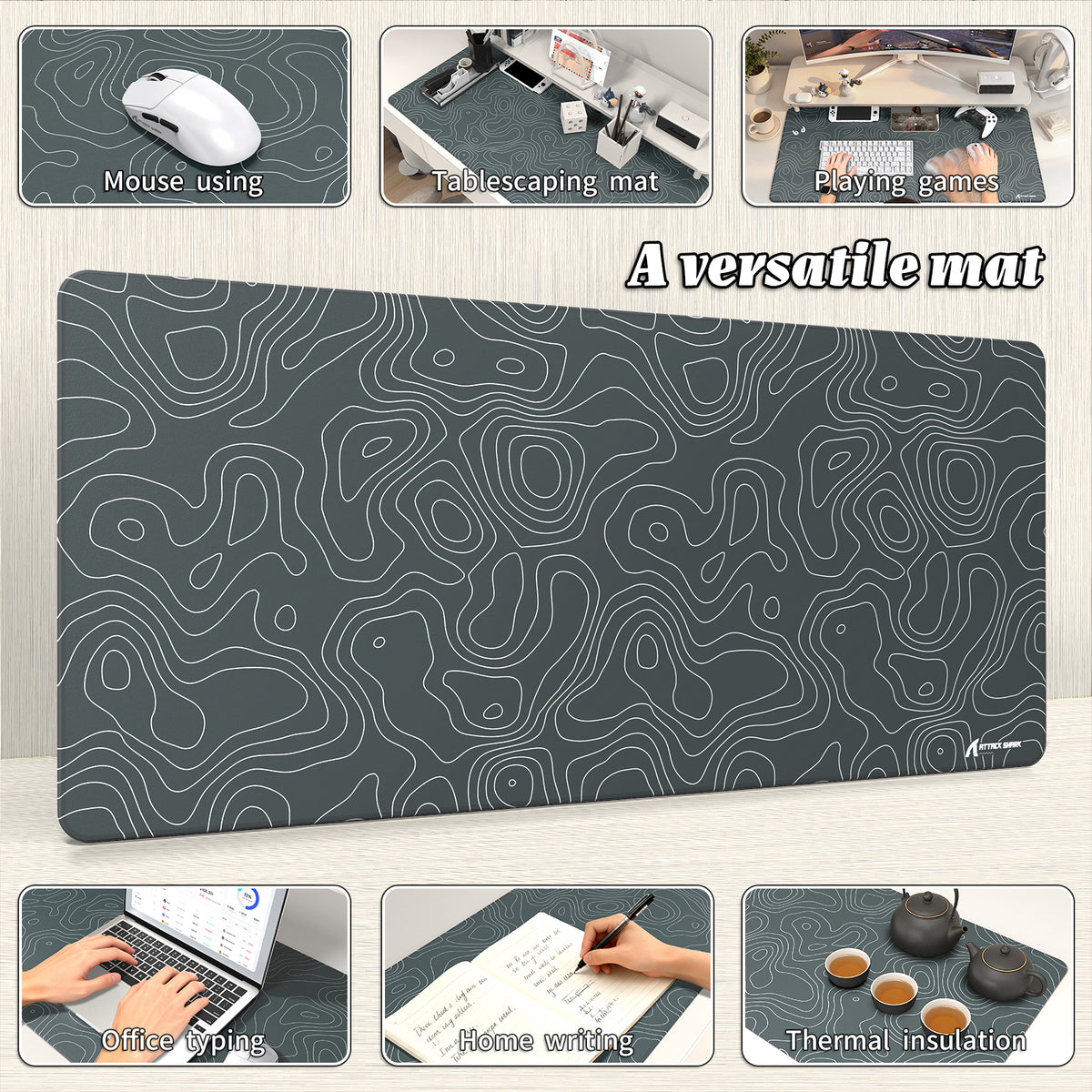 ATTACK SHARK CM02PRO eSport Gaming Muismat (900x400x4 MM)