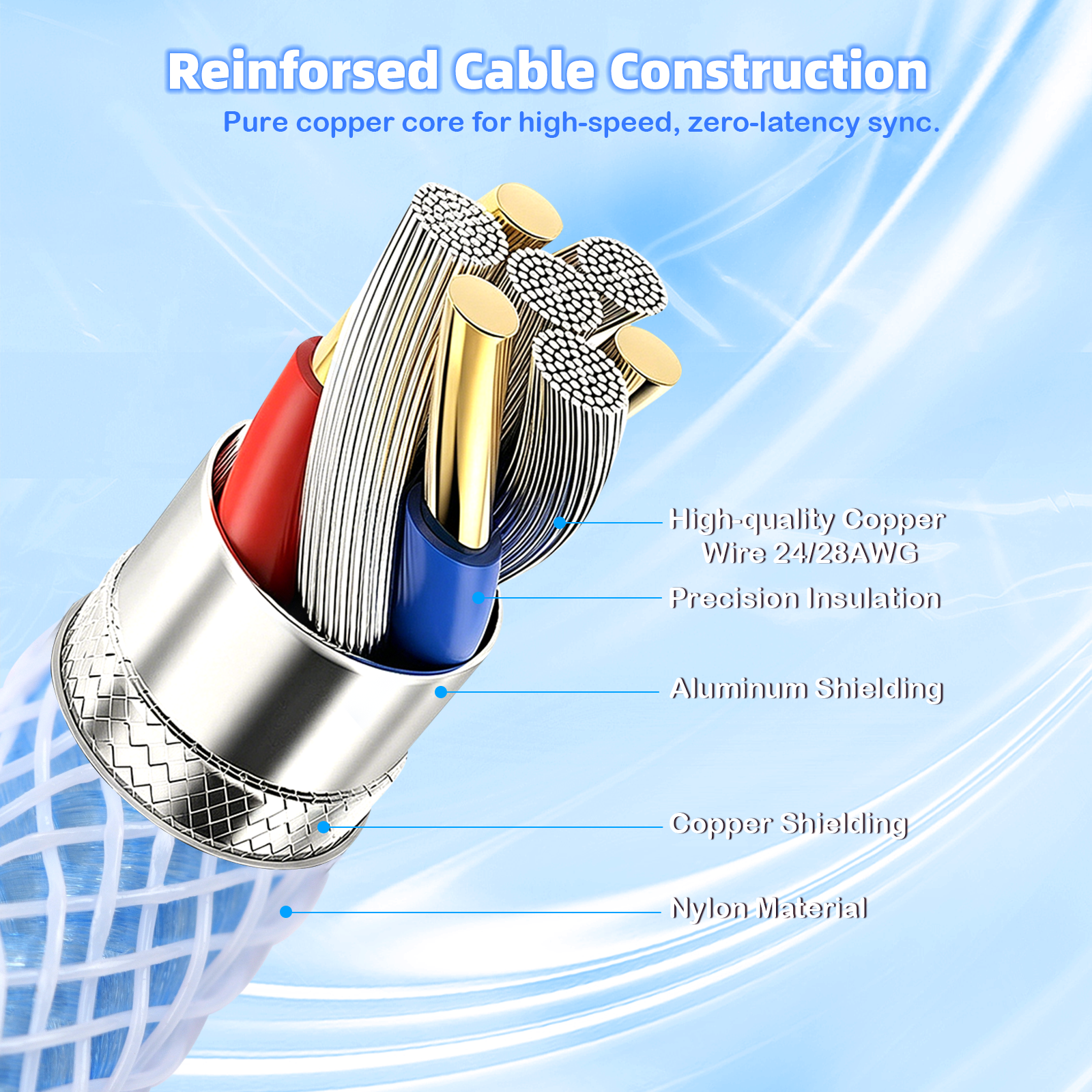 ATTACK SHARK C01ULTIMATE Opgerolde Kabel voor 8KHz Magnetisch Toetsenbord