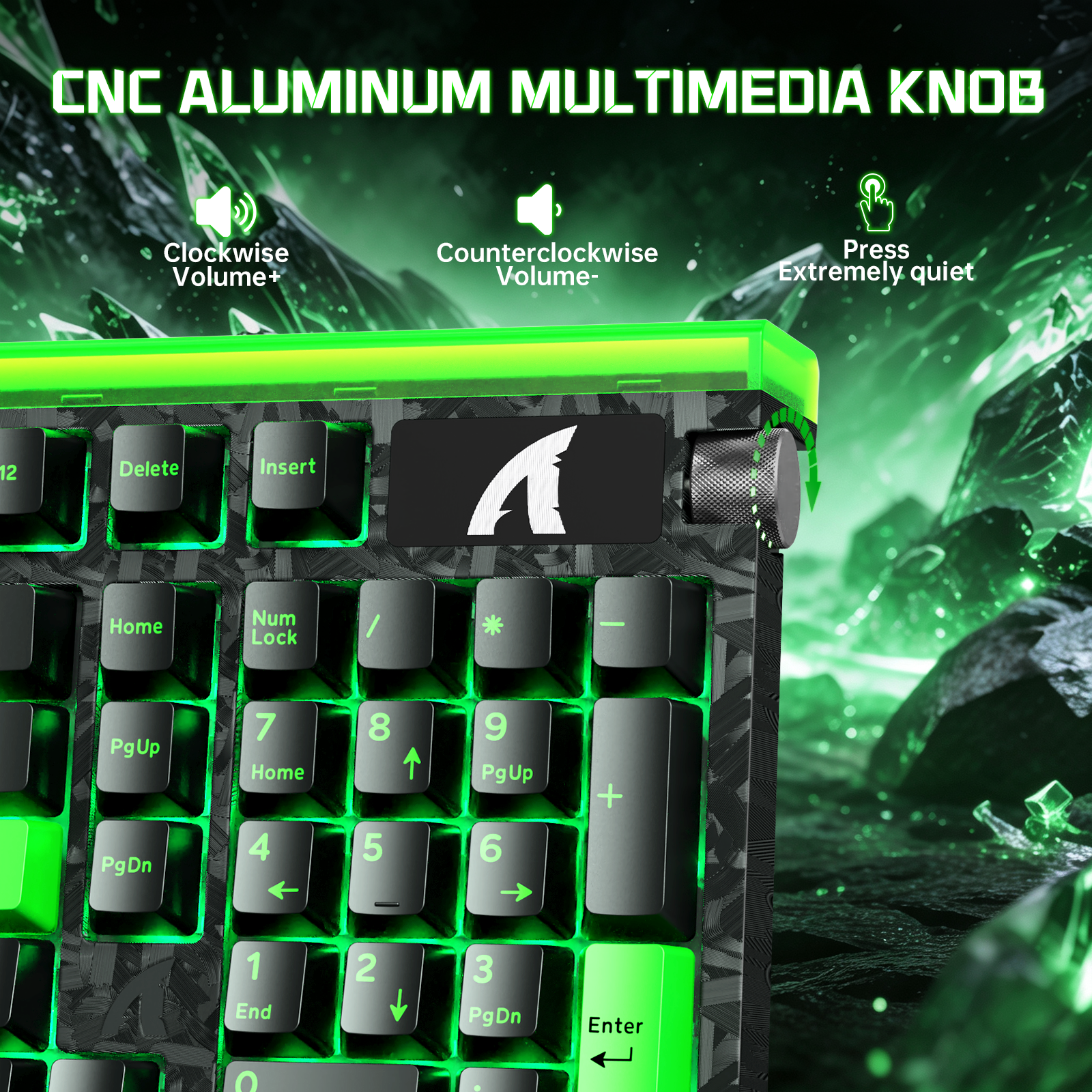 ATTACK SHARK R98 HE Carbon Fiber Bedraad Sneltoets Magnetische Schakelaar Toetsenbord Met C01 Ultra RGB Opgerolde Kabel