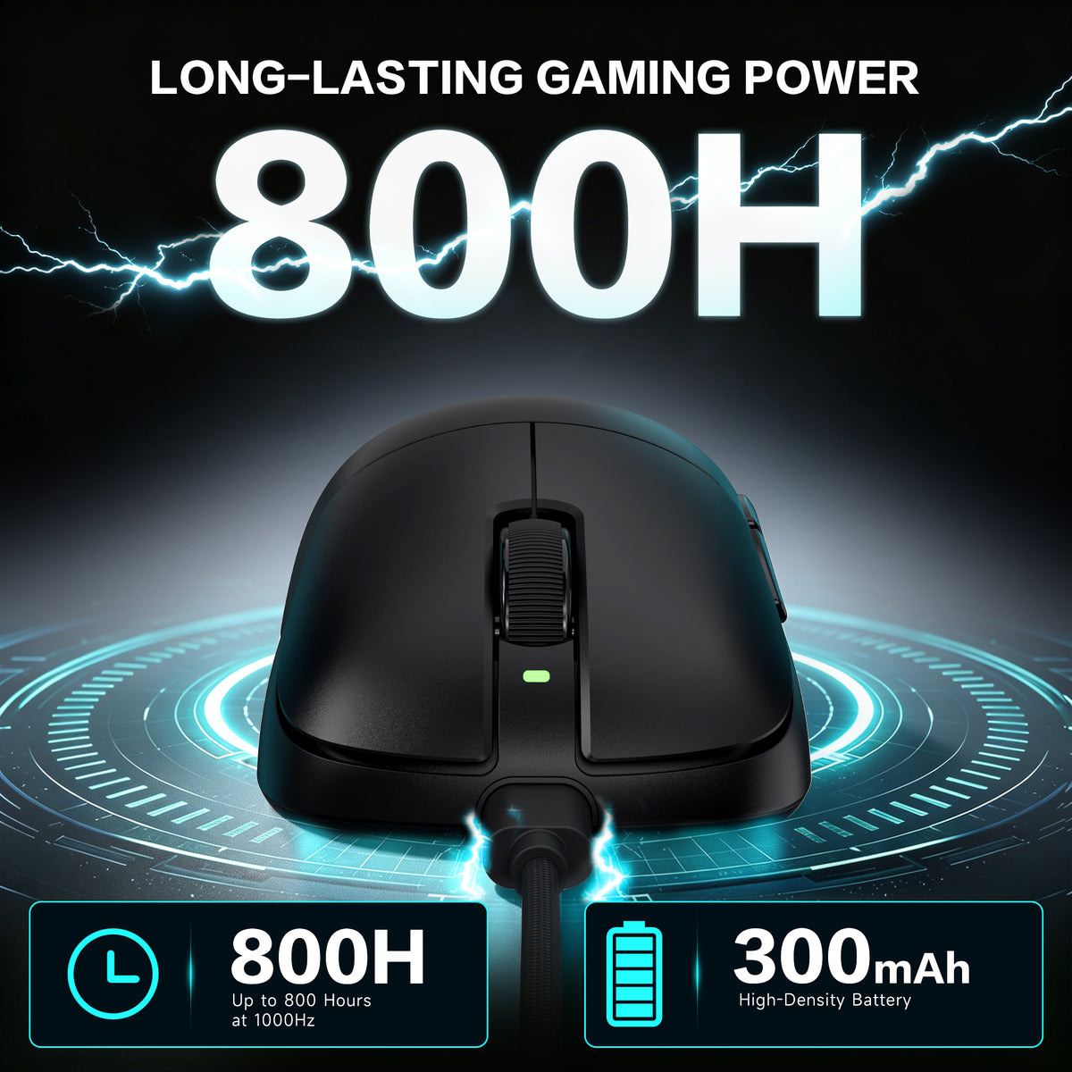ATTACK SHARK V2 AIR PAW3955MAX ergonomische draadloze gamingmuis