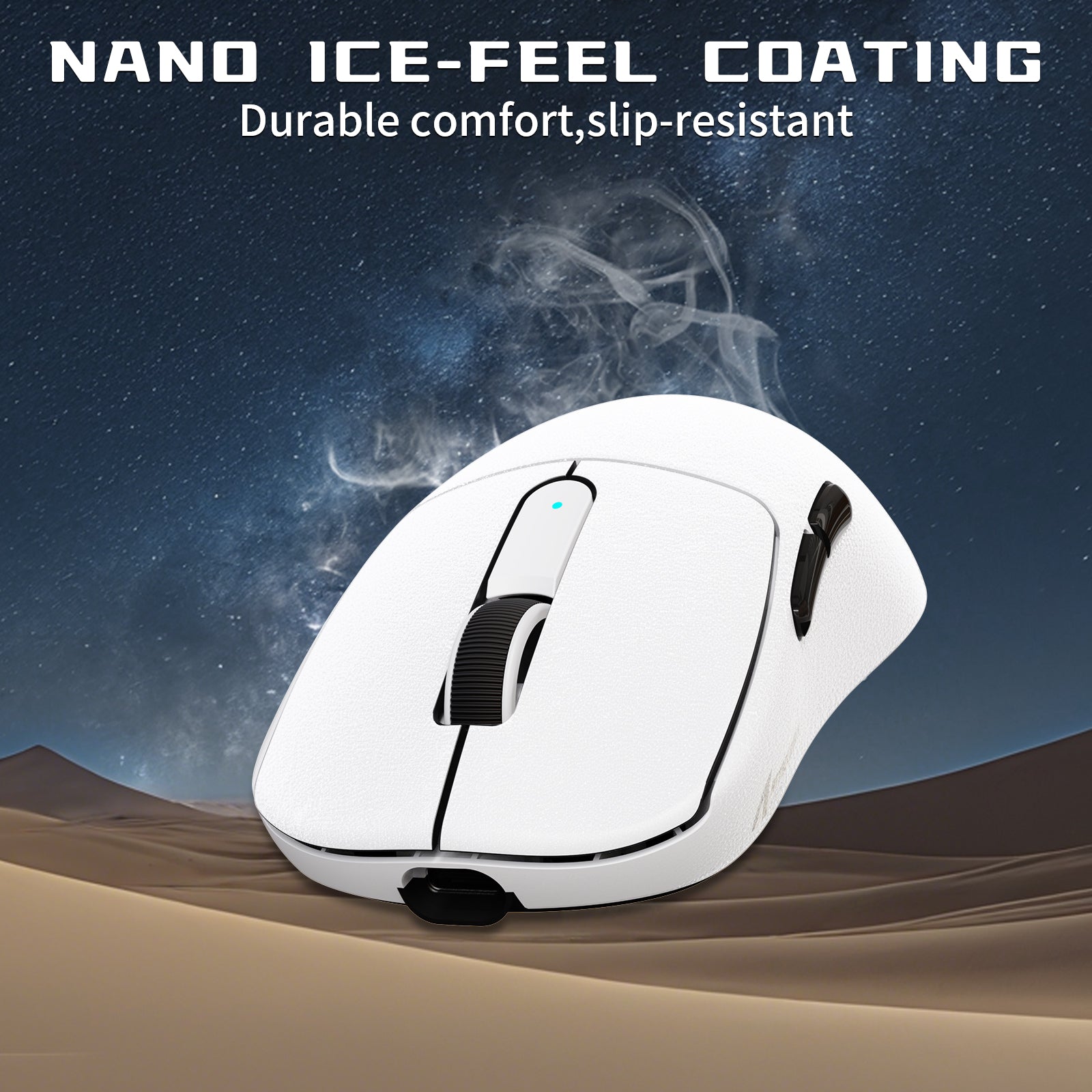ATTACK SHARK V5 8KHz Draadloze PAW3950MAX Gaming Muis met C06 Ultra Kabel