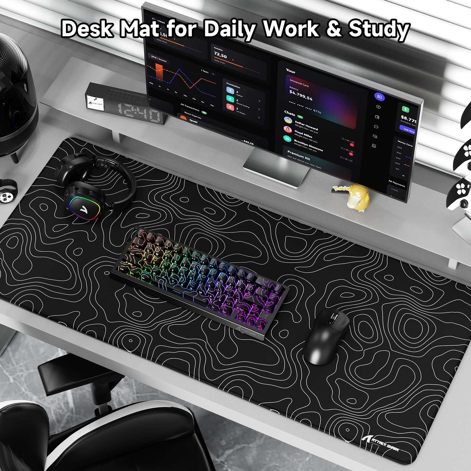 ATTACK SHARK CM02PRO eSport Gaming Muismat (900x400x4 MM)