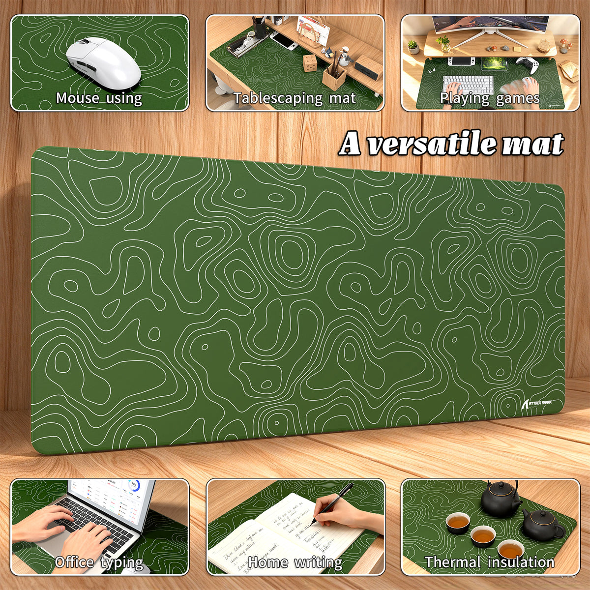 ATTACK SHARK CM02PRO eSport Gaming Muismat (900x400x4 MM)