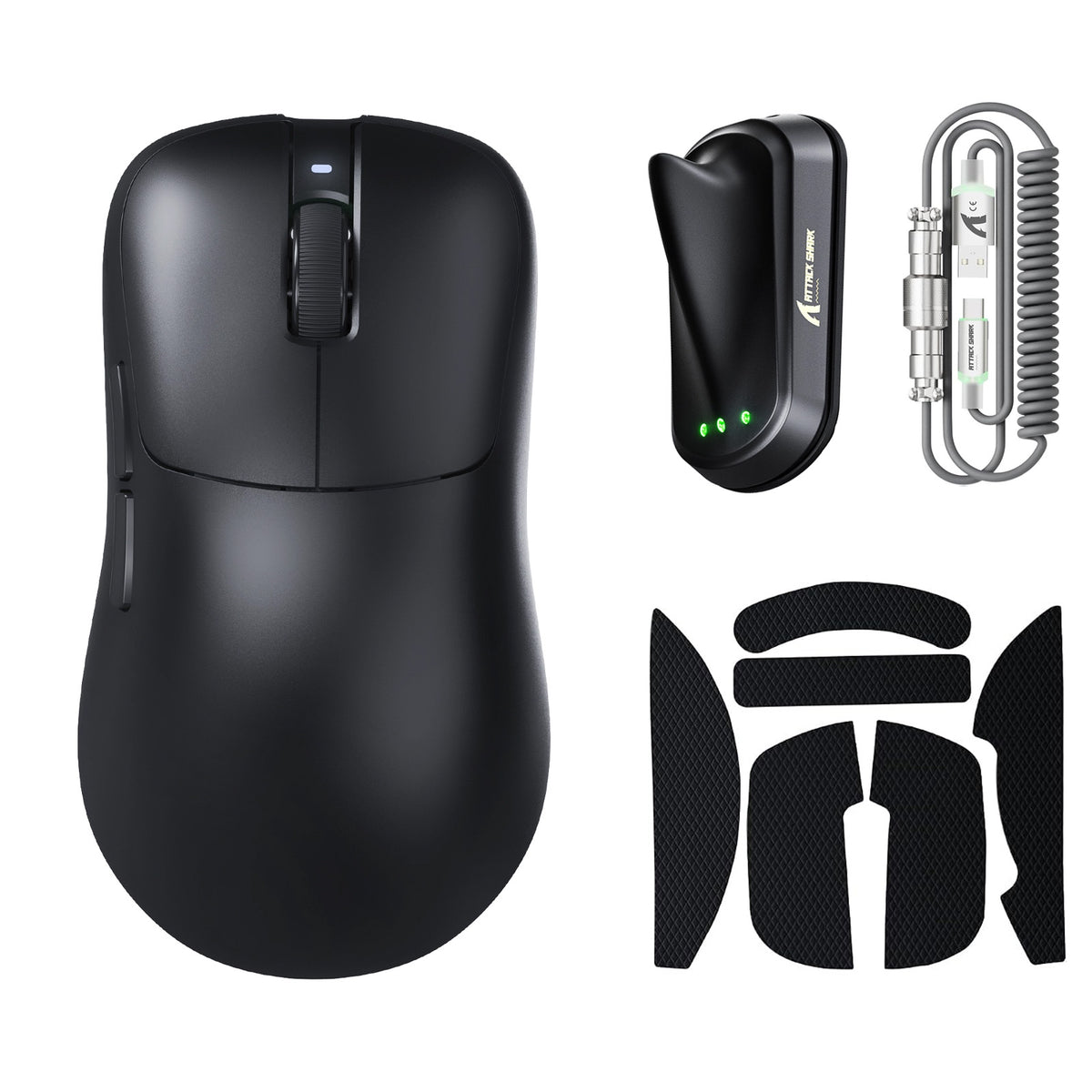 ATTACK SHARK V2 AIR PAW3955MAX ergonomische draadloze gamingmuis
