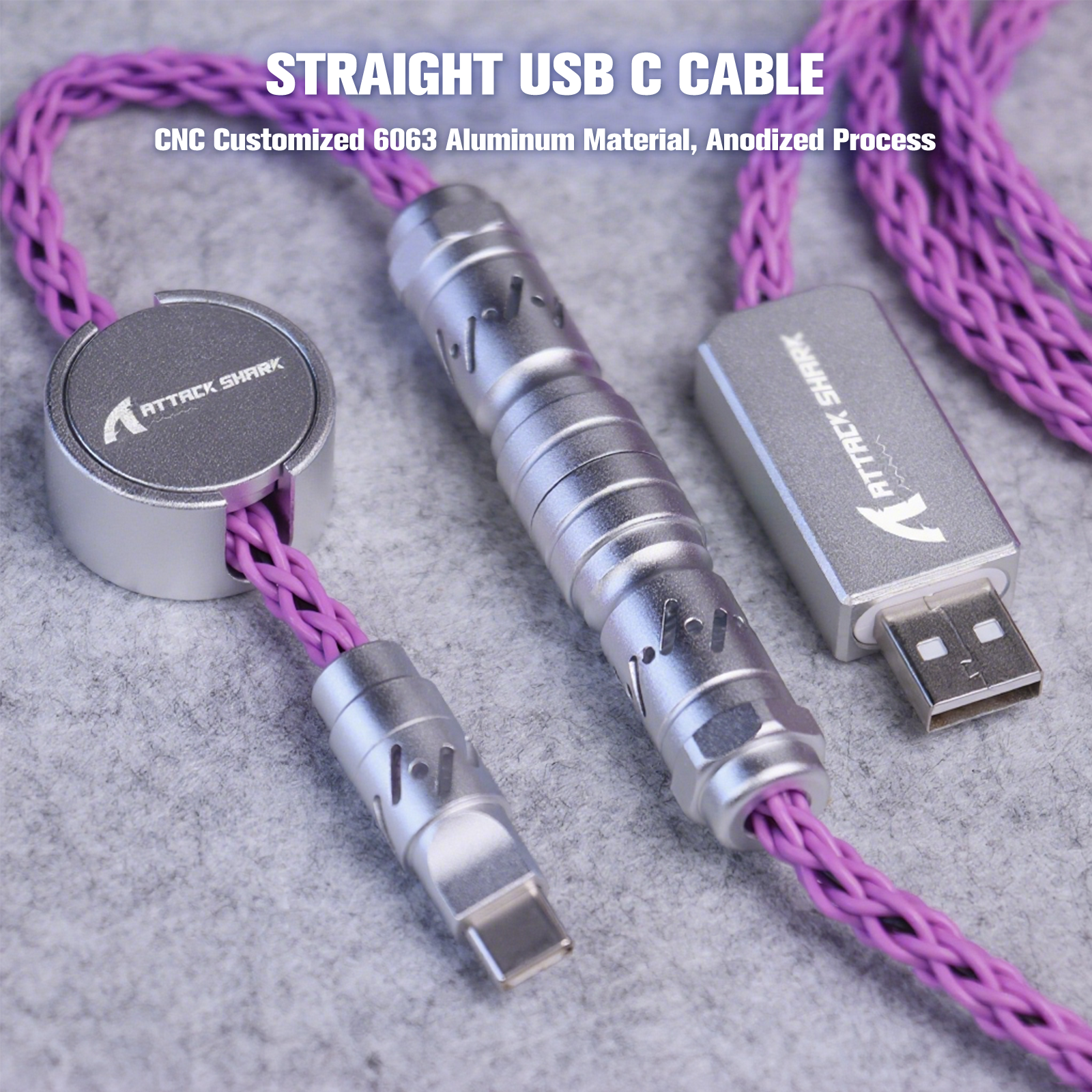 ATTACK SHARK C07 Aangepaste Aviator Kabel voor 8KHz Magnetisch Toetsenbord