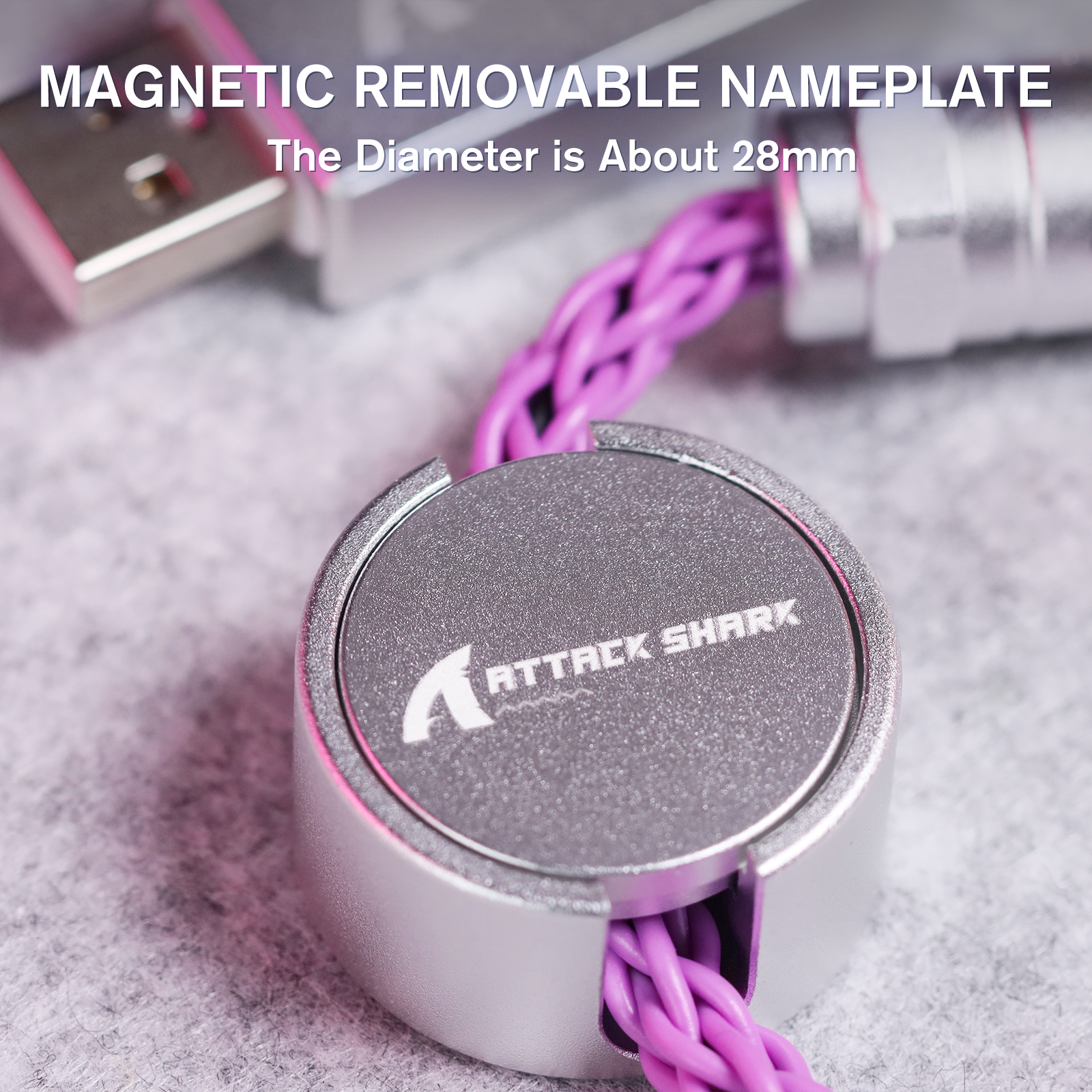 ATTACK SHARK C07 Aangepaste Aviator Kabel voor 8KHz Magnetisch Toetsenbord