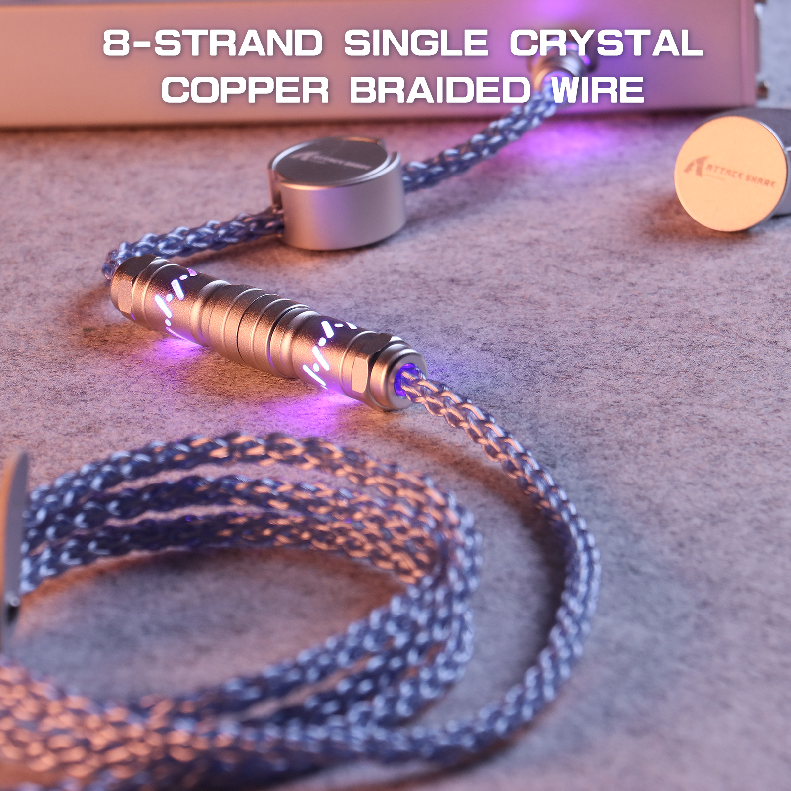 ATTACK SHARK C07 Aangepaste Aviator Kabel voor 8KHz Magnetisch Toetsenbord