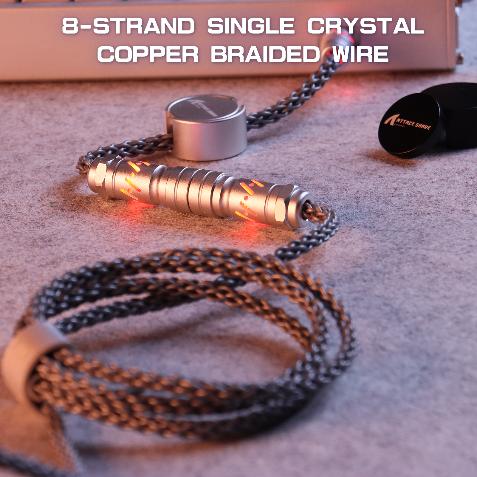 ATTACK SHARK C07 Aangepaste Aviator Kabel voor 8KHz Magnetisch Toetsenbord