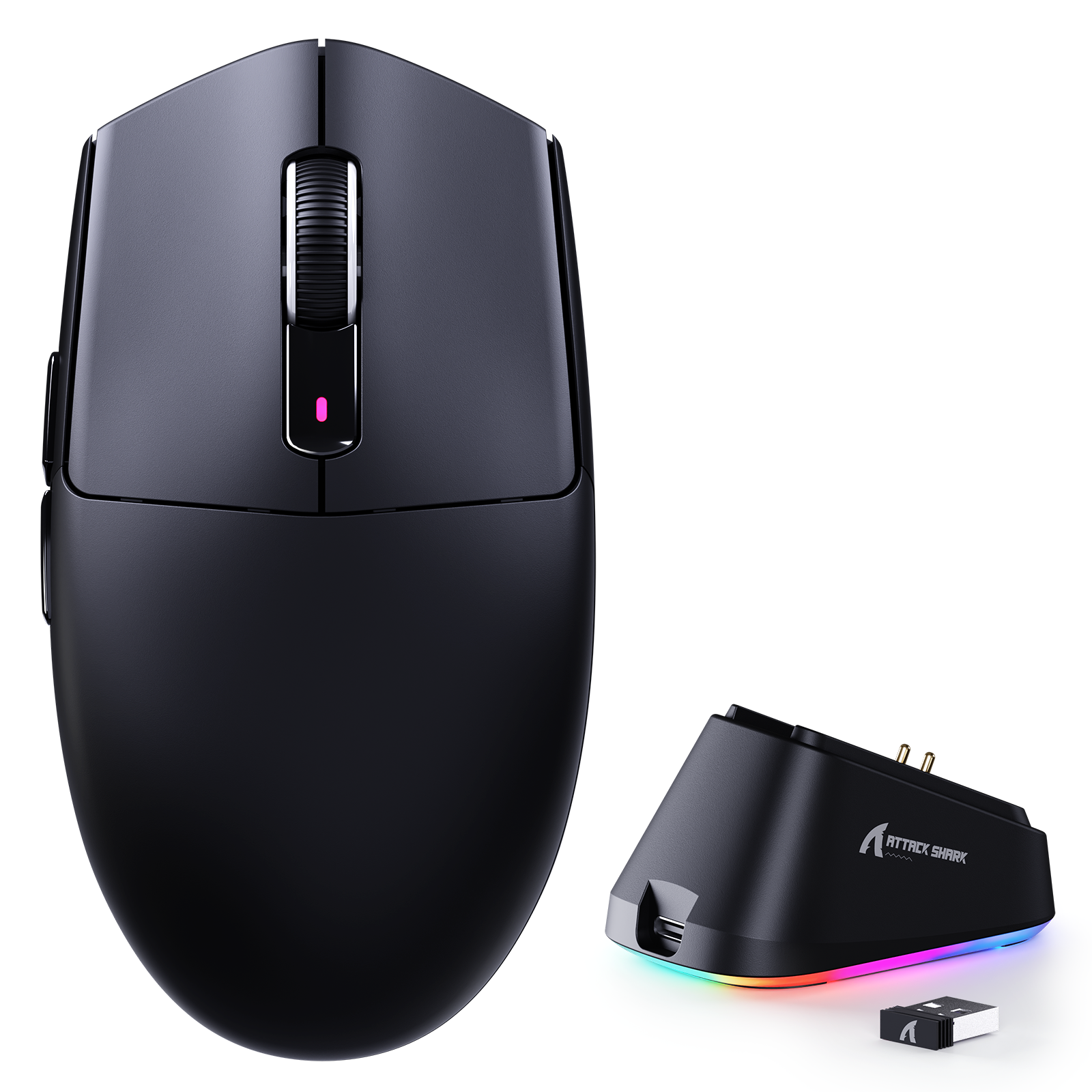ATTACK SHARK G3PRO Tri-mode Draadloze Gaming Muis met Oplaaddock 25000 DPI Ultra Lichtgewicht