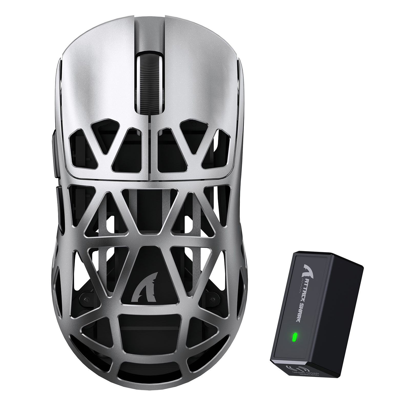 ATTACK SHARK R2 Magnesiumlegering PAW3950 Gaming Muis 8K (Oplaaddock Niet Inbegrepen)