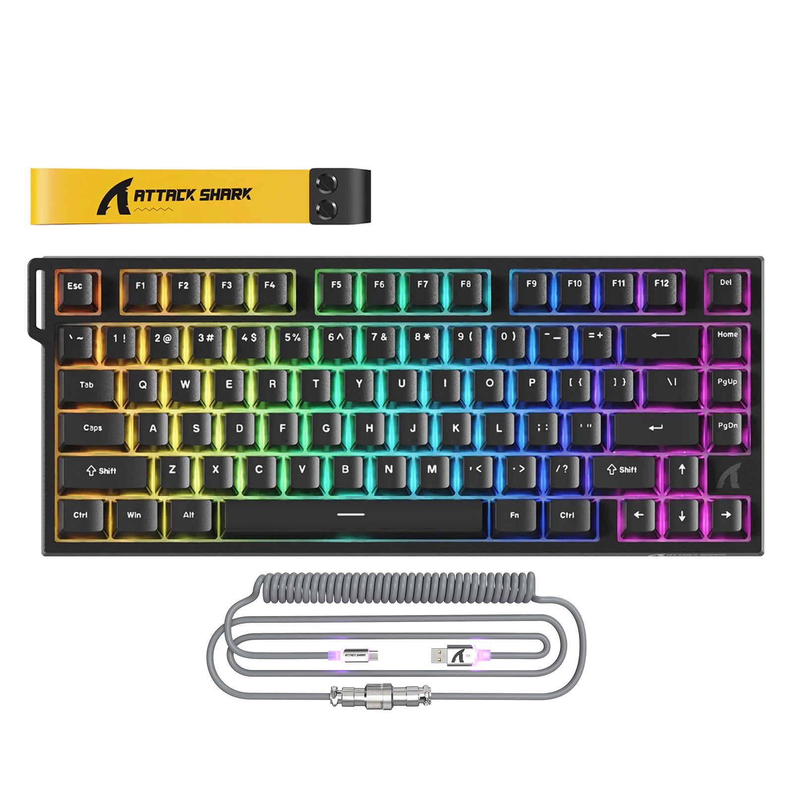 ATTACK SHARK R82 HE Bedraad 75% Gaming Toetsenbord met C01ULTRA LED Kabel