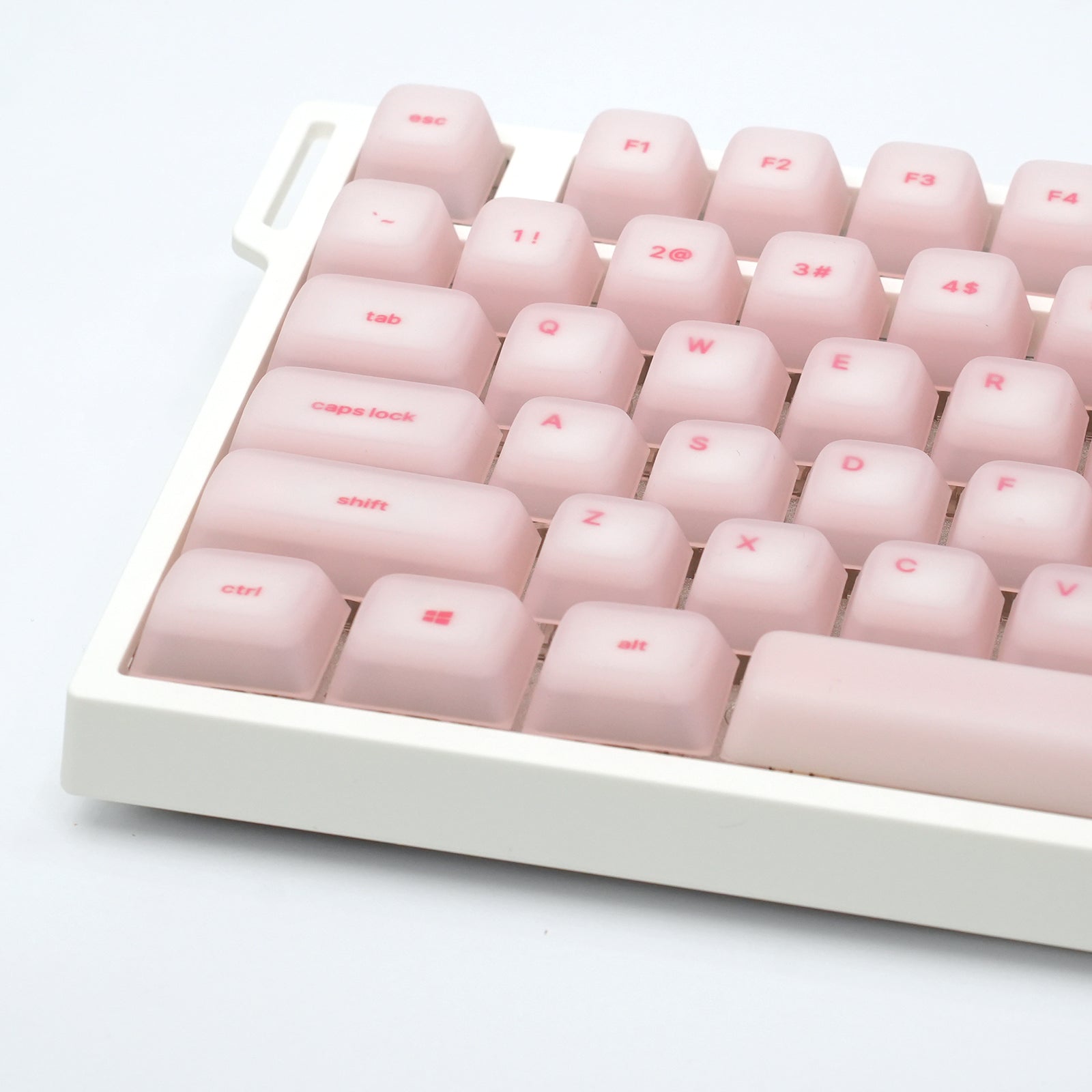 ATTACK SHARK SK01 113 toetsen siliconenkeycaps, Cherry-profiel, ANSI, roze