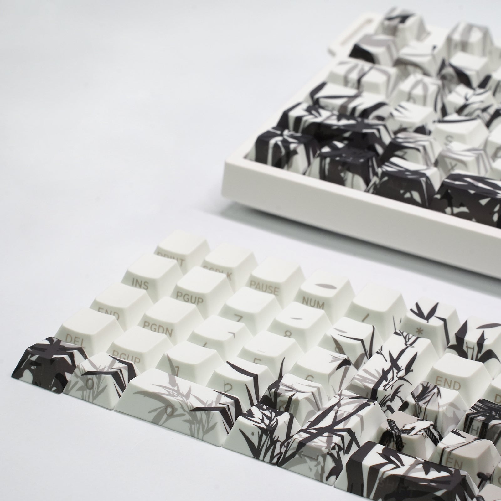 ATTACK SHARK SK02 129 toetsen PBT-keycaps met opdruk aan de zijkant, ANSI/ISO, Dolende Ridder