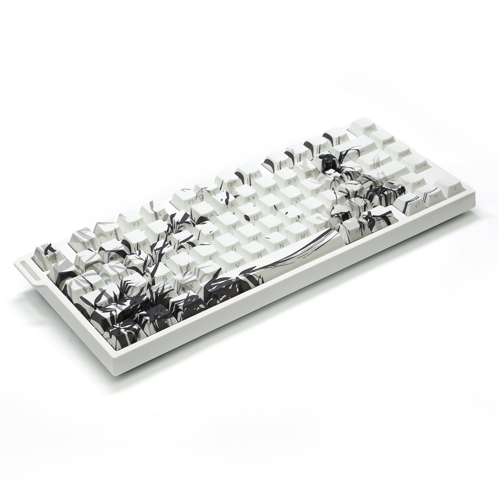 ATTACK SHARK SK02 129 toetsen PBT-keycaps met opdruk aan de zijkant, ANSI/ISO, Dolende Ridder