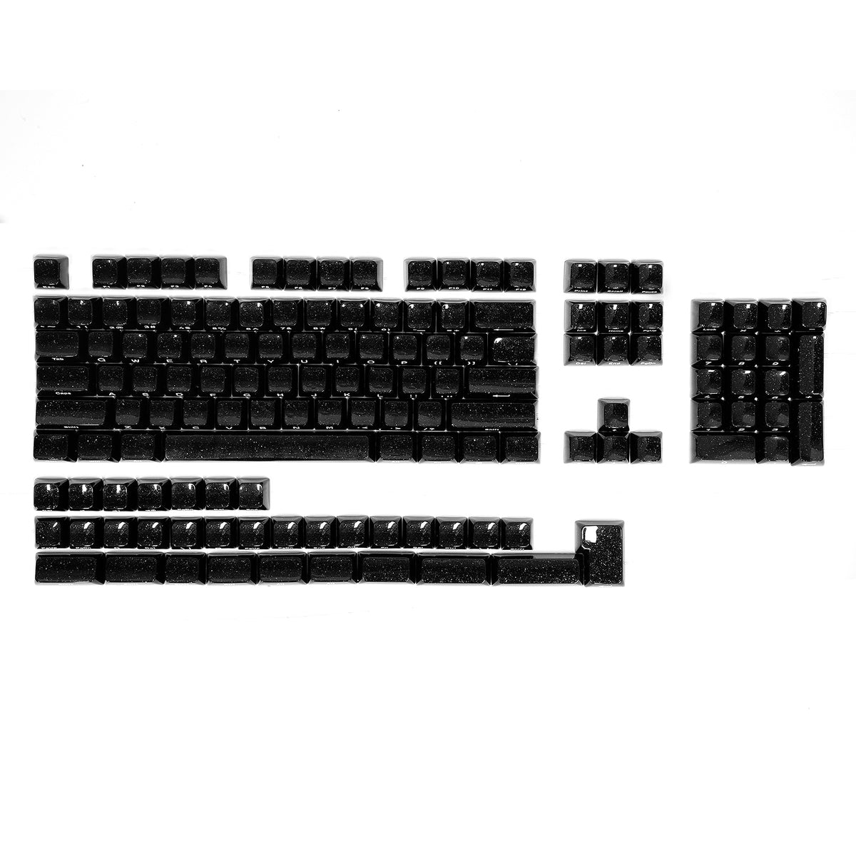 ATTACK SHARK SK03 136 toetsen, kristallen keycaps, ASA-profiel, ANSI/ISO