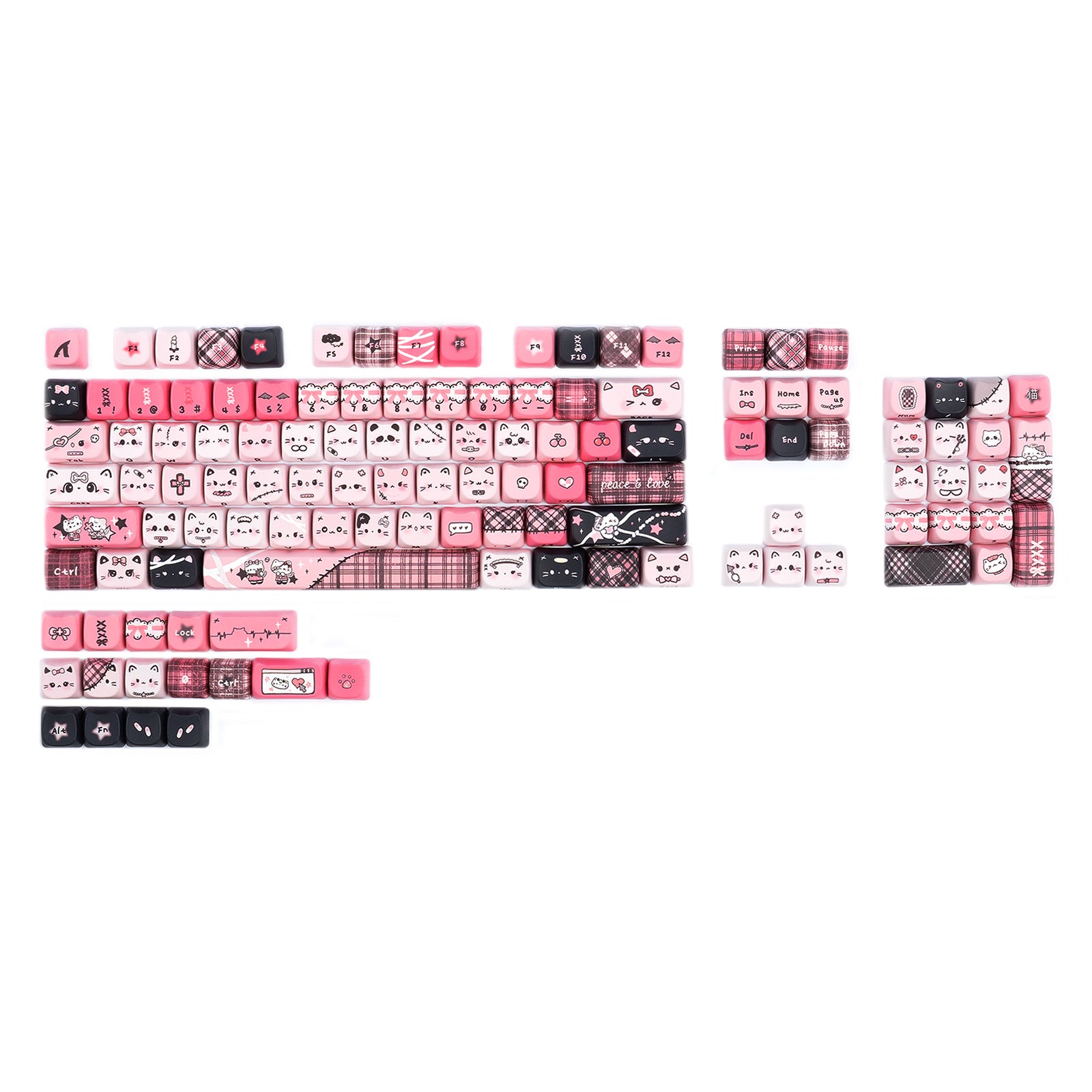 ATTACK SHARK SK05 118/119 toetsen, PBT-keycaps, MOA, ANSI