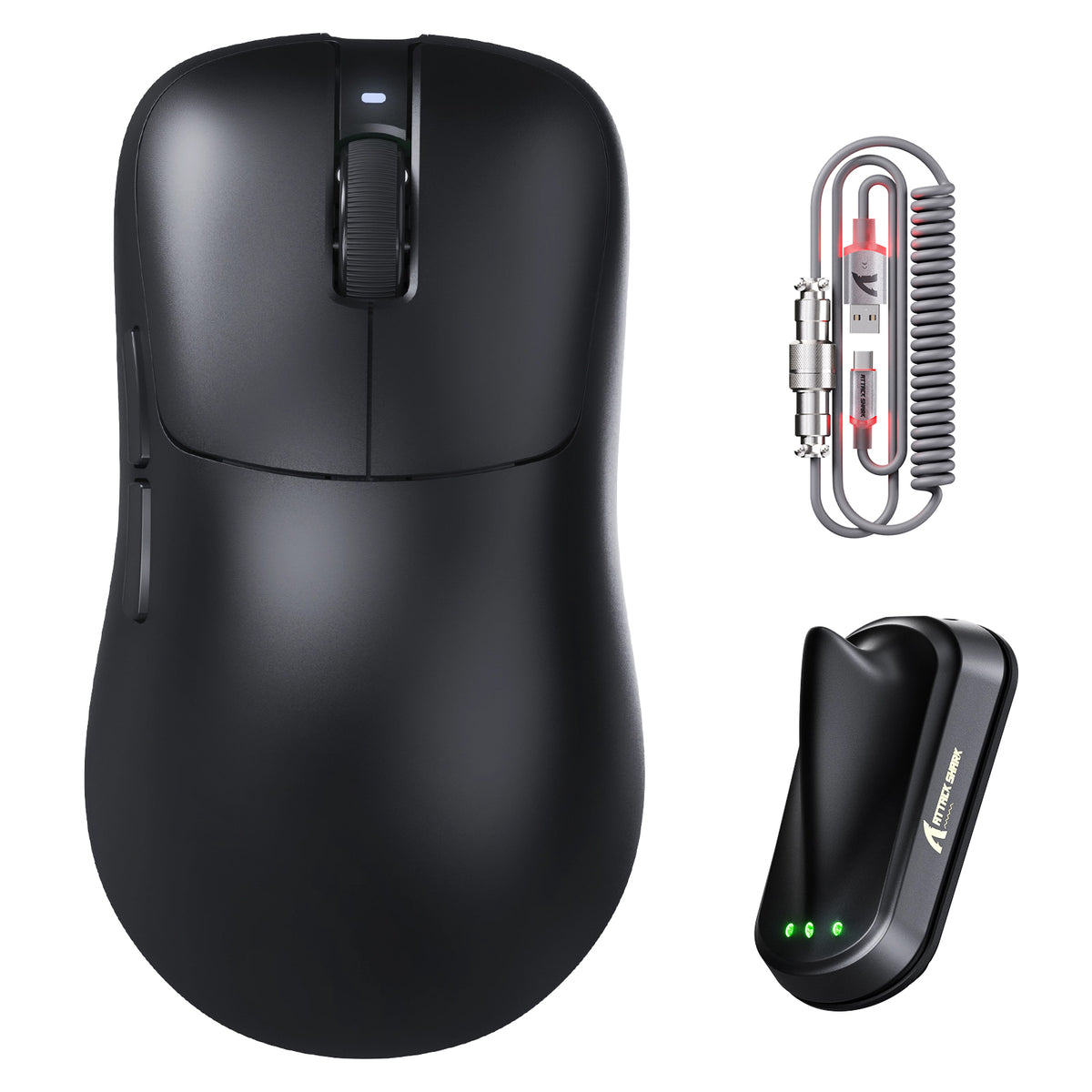 ATTACK SHARK V2 AIR PAW3955MAX ergonomische draadloze gamingmuis