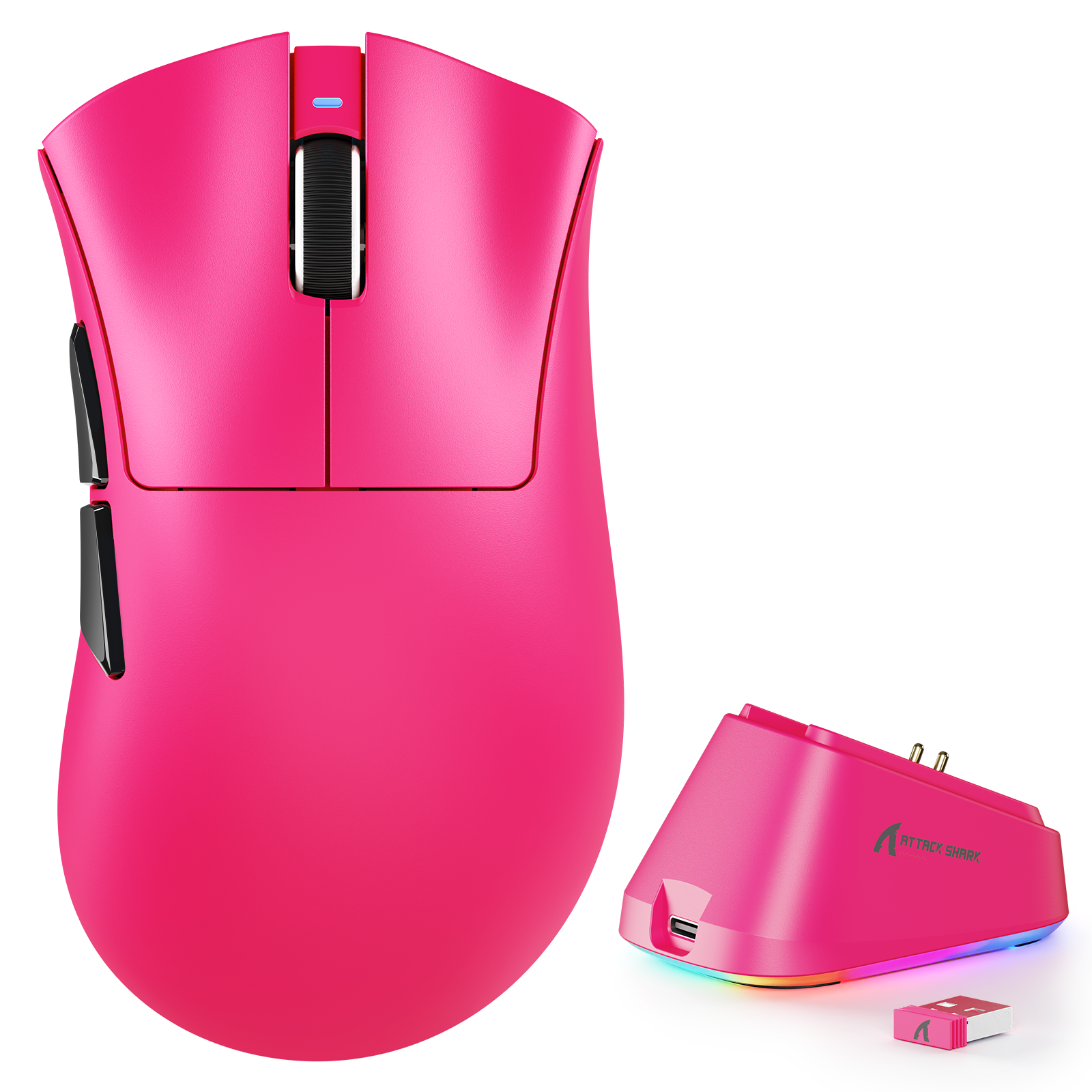 ATTACK SHARK V3PRO Ultra-Lichte Tri-Mode Gaming Muis met Oplaaddock