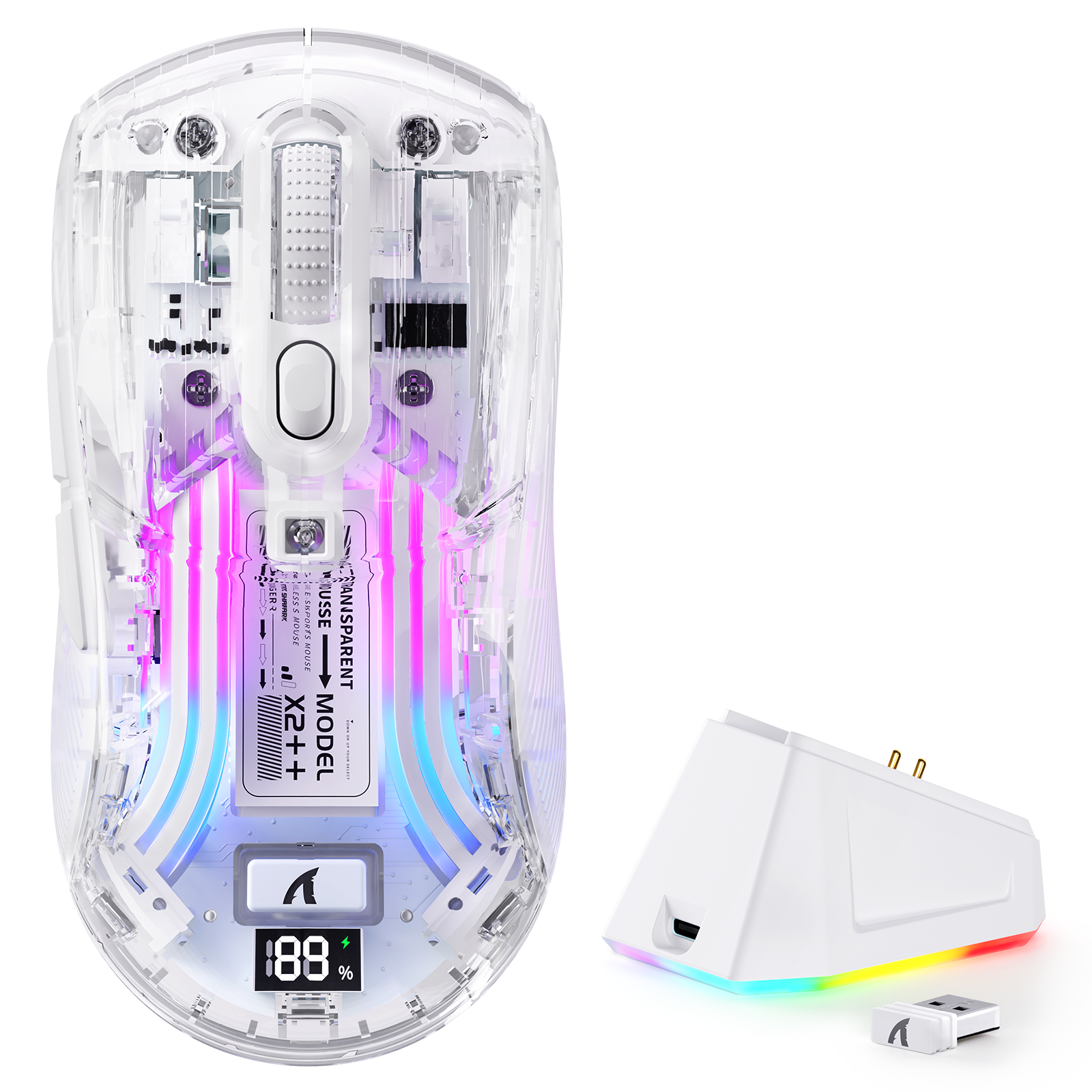 ATTACK SHARK X2PRO Draadloze Gaming Muis met Oplaaddock