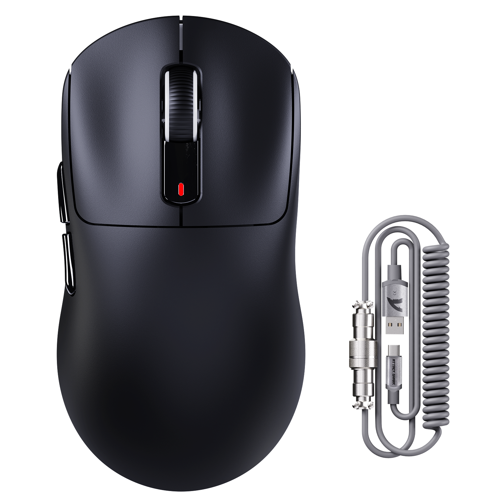 ATTACK SHARK X3MAX PAW3950 Draadloze Gaming Muis met C06 Muis Opgerolde Kabel