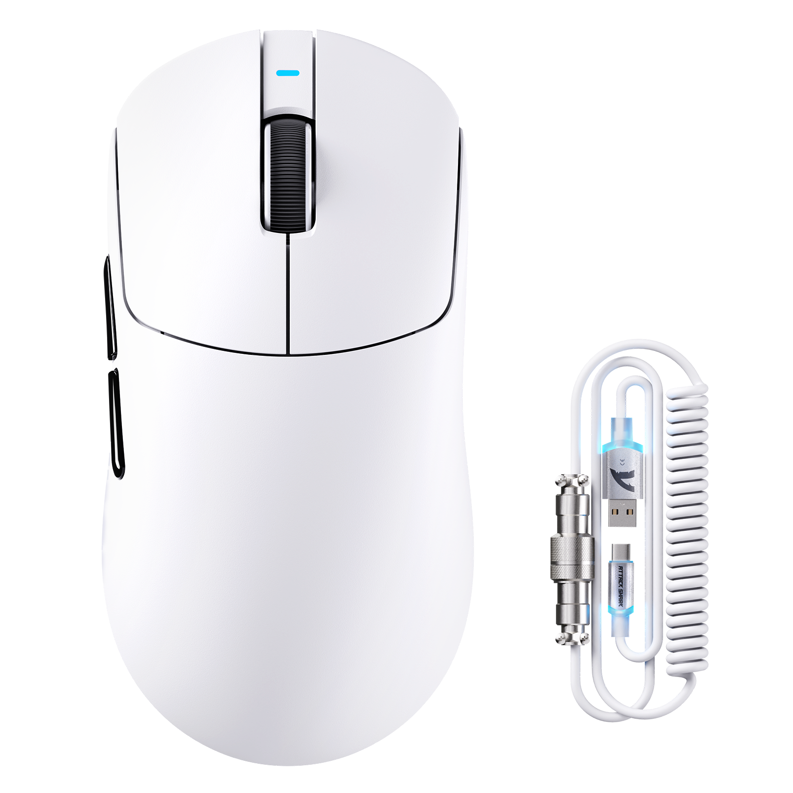 ATTACK SHARK X8PLUS Tri-mode Draadloze Gaming Muis Met C06 ULTRA Kabel