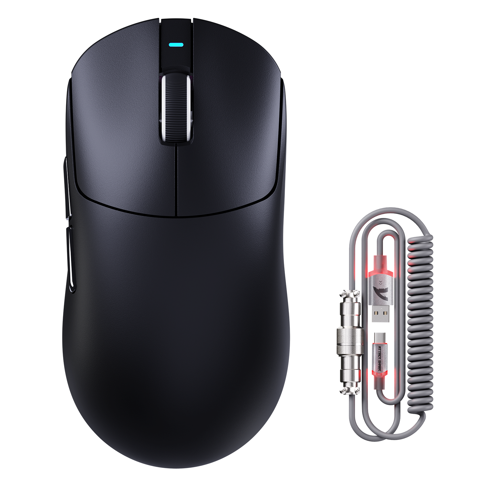 ATTACK SHARK X8PLUS Tri-mode Draadloze Gaming Muis Met C06 ULTRA Kabel