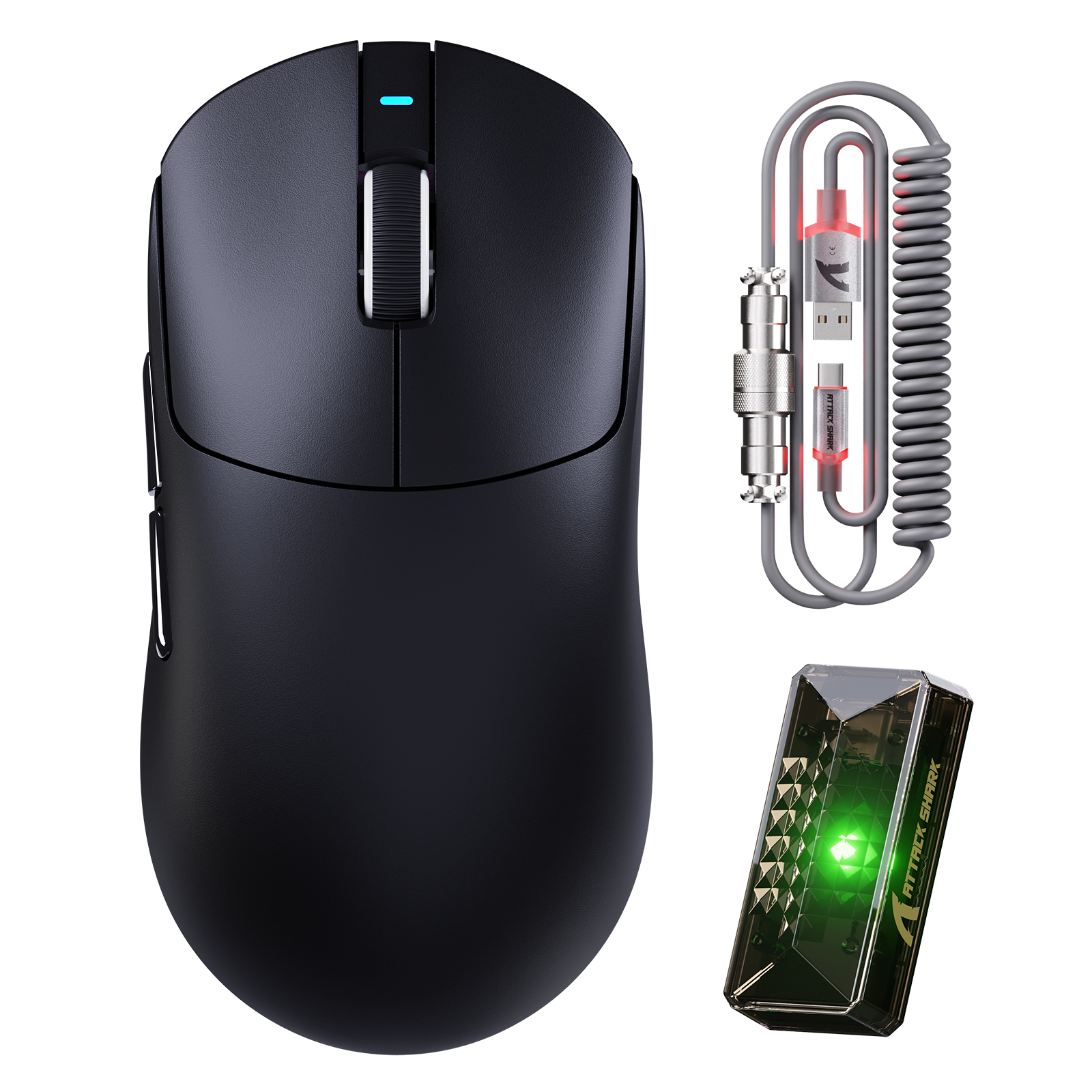 ATTACK SHARK X8 Ultra 8KHz Draadloze Gaming Muis Met C06 Ultra Kabel