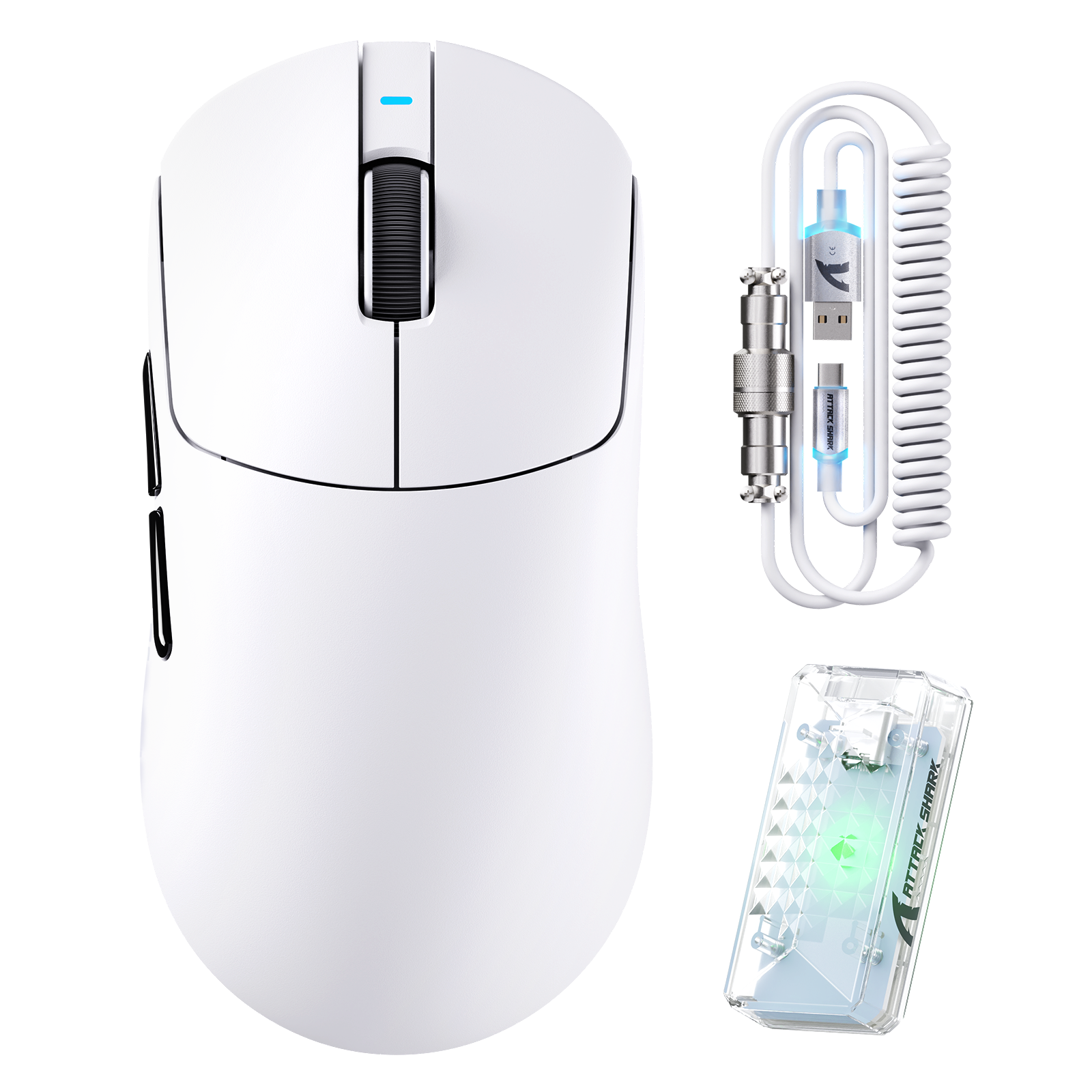 ATTACK SHARK X8 Ultra 8KHz Draadloze Gaming Muis Met C06 Ultra Kabel